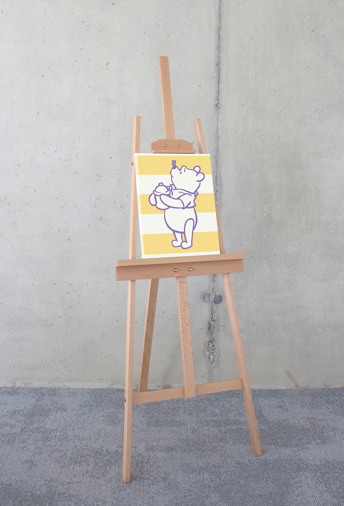 Komar Artprint op linnen Winnie the Pooh Sweet Tooth - Afmeting 30 x 40 cm (1 stuk)
