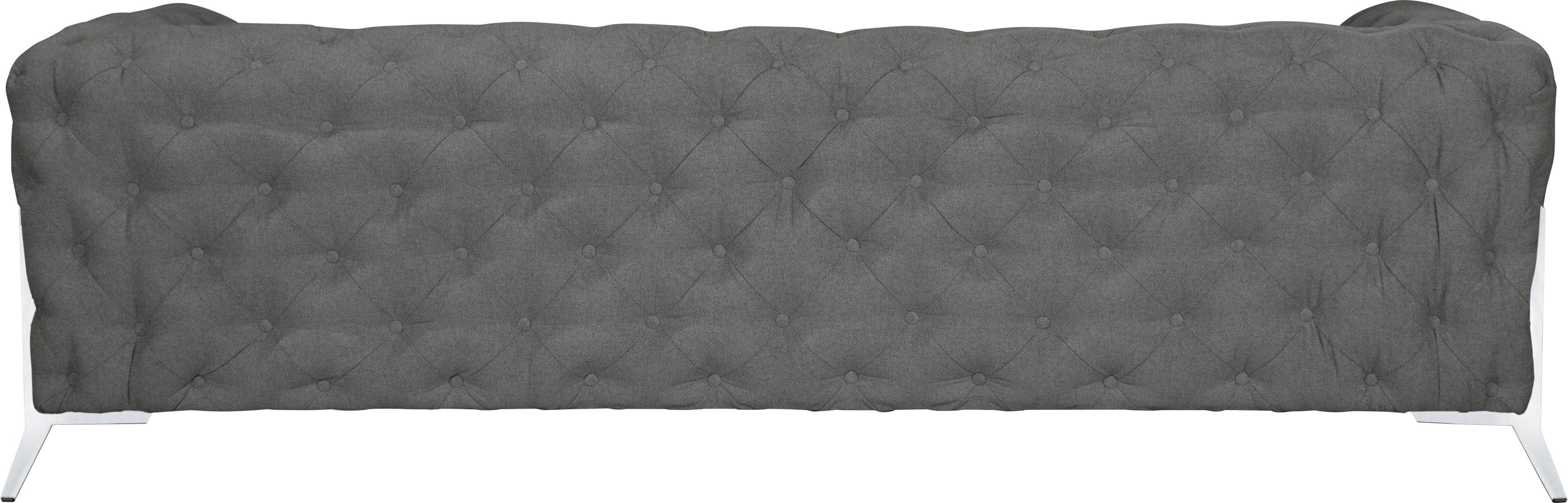 Leonique Chesterfield-bank Amaury luxueuze capitonnage, moderne chesterfield look, kleur van de poten ter keuze