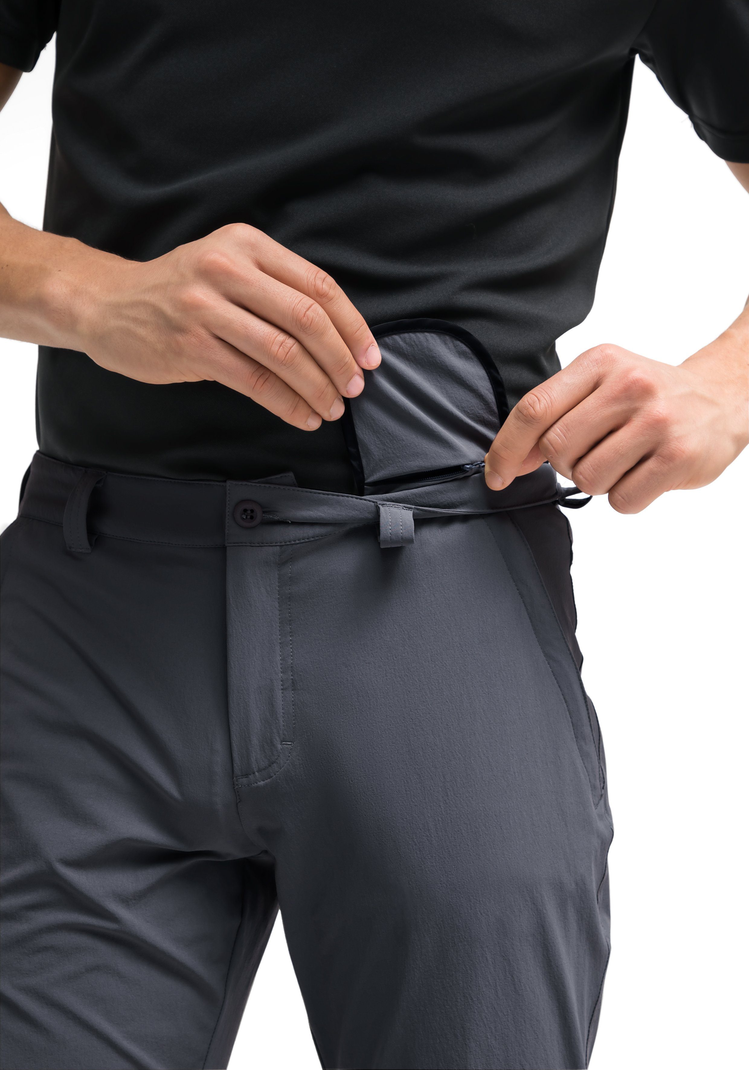 Maier Sports Functionele broek Torid slim Heren wandelbroek, ademende outdoor-broek, 4 zakken, slim fit