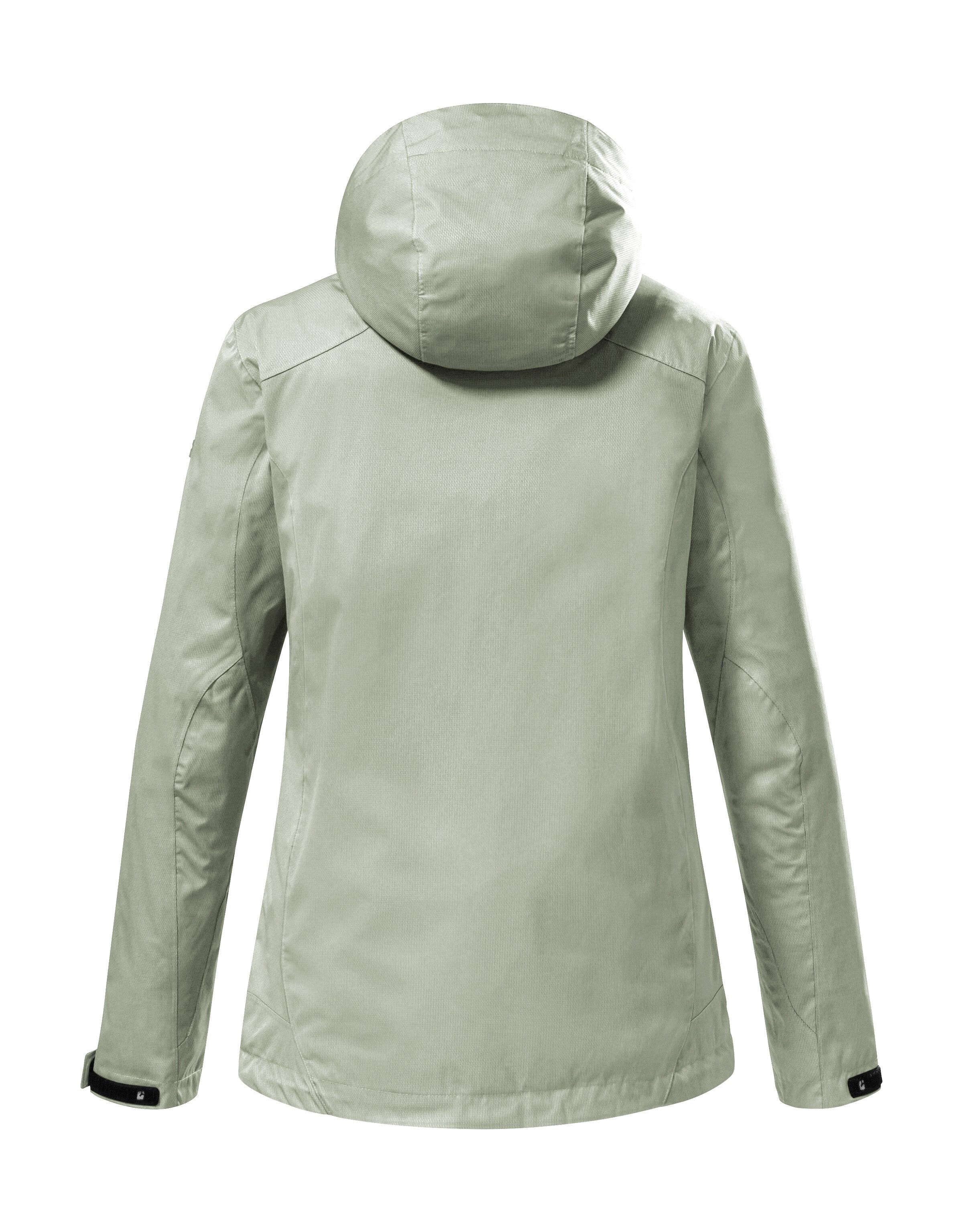 Killtec Outdoorjack KOS 133 WMN JCKT Water- en winddichte damesjack met afneembare capuchon, PFAS-vrij