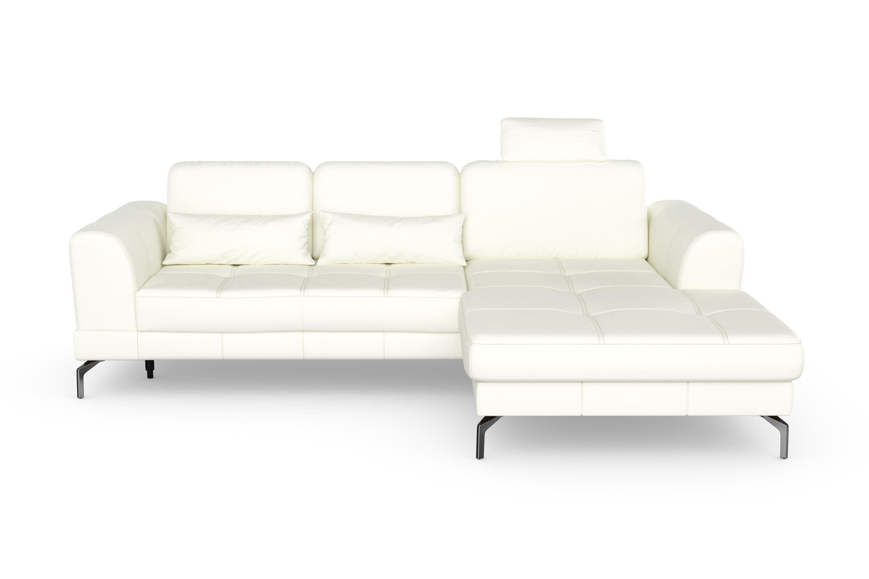 sit&more Hoekbank Bendigo L-vorm inclusief zitdiepteverstelling, bodemvrijheid 15 cm, 2 pootkleuren