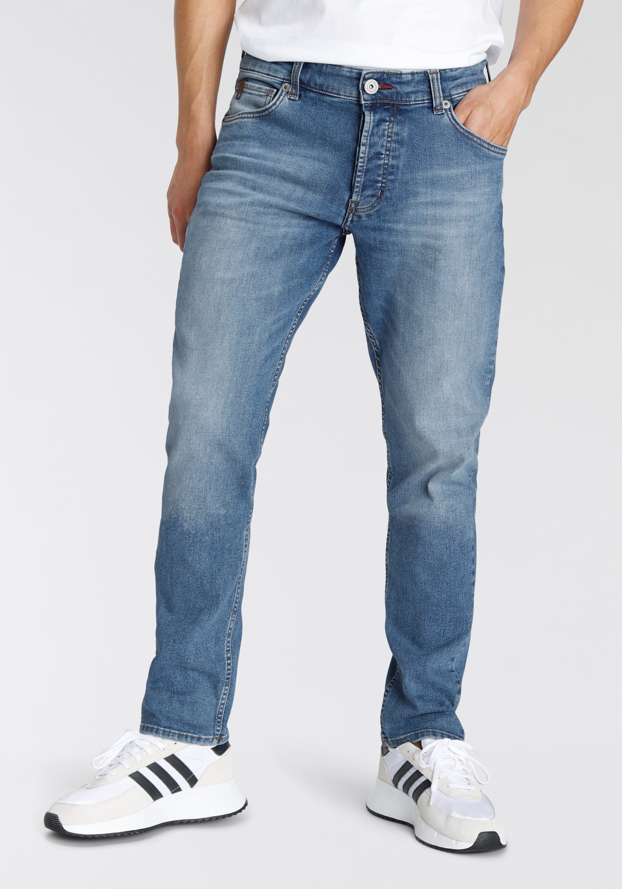 Bruno Banani Comfort fit jeans Floyd rechte pijp, met steekzakken, lage taillehoogte