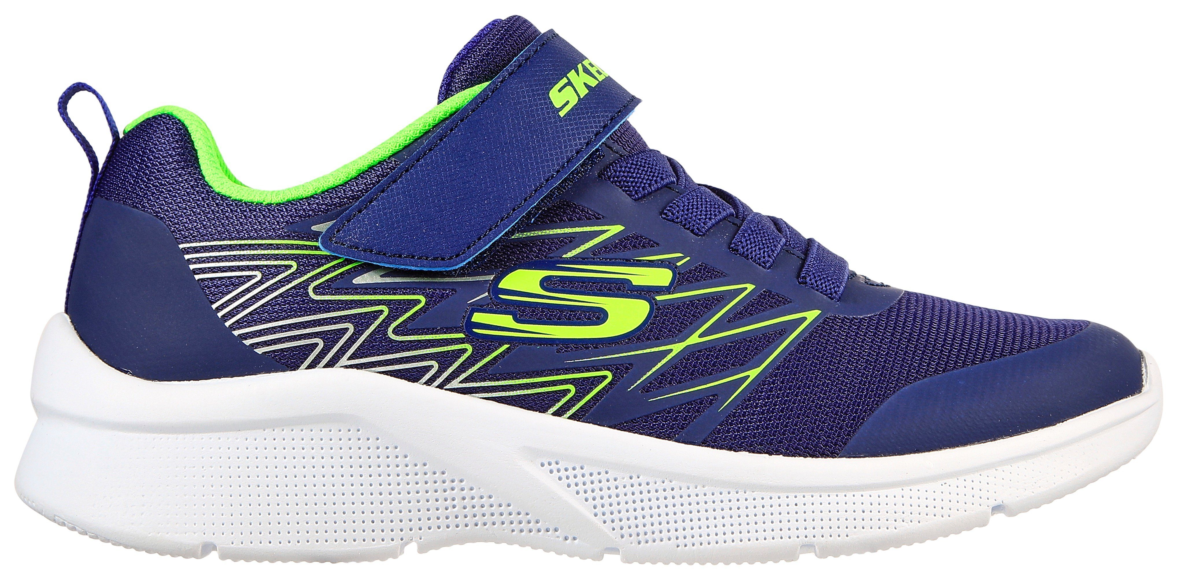 Skechers Sneakers Microspec met contrastafwerking, vrijetijdsschoen, lage schoen, veterschoen