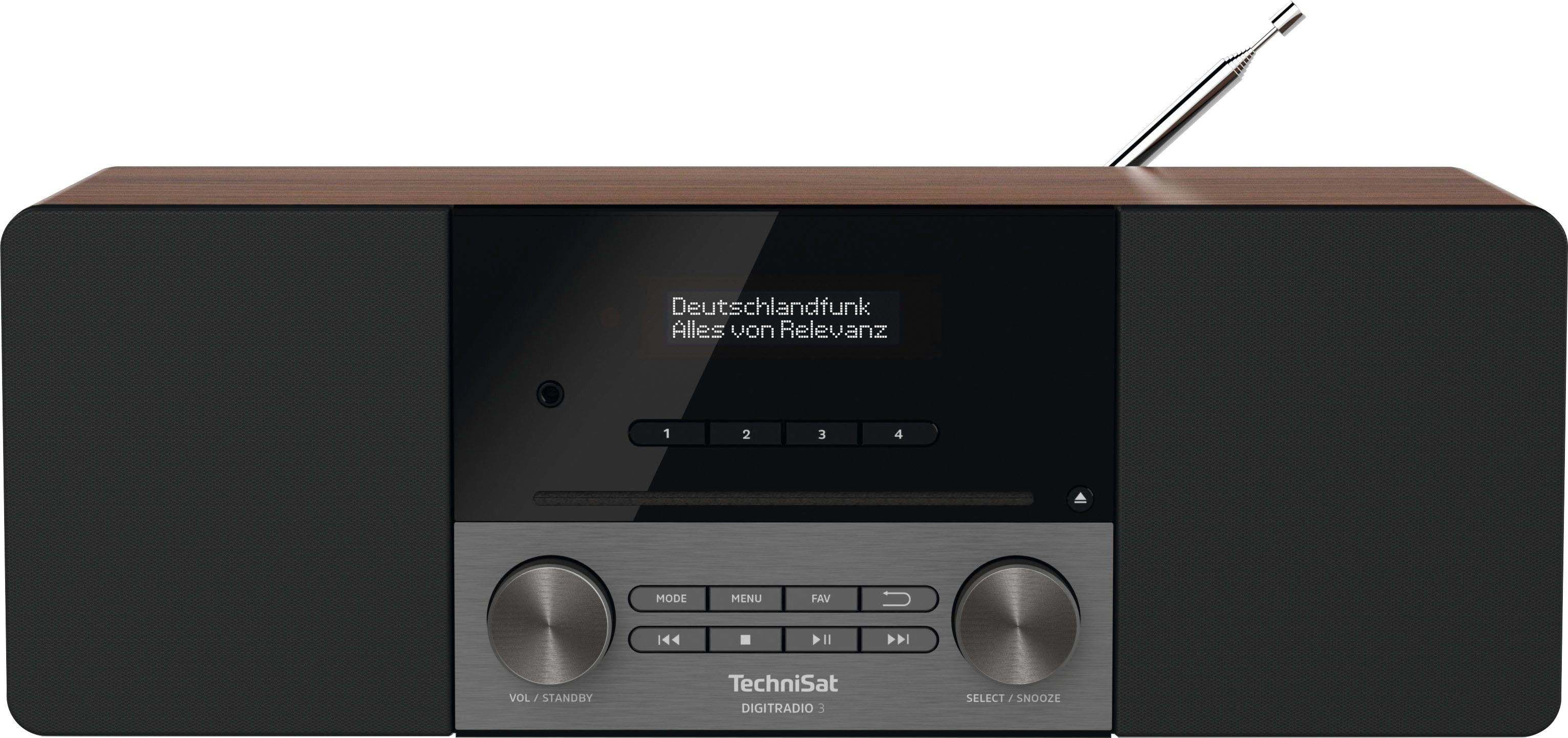 TechniSat Digitale radio (DAB+) DIGITRADIO 3 Cd-speler, made in Germany