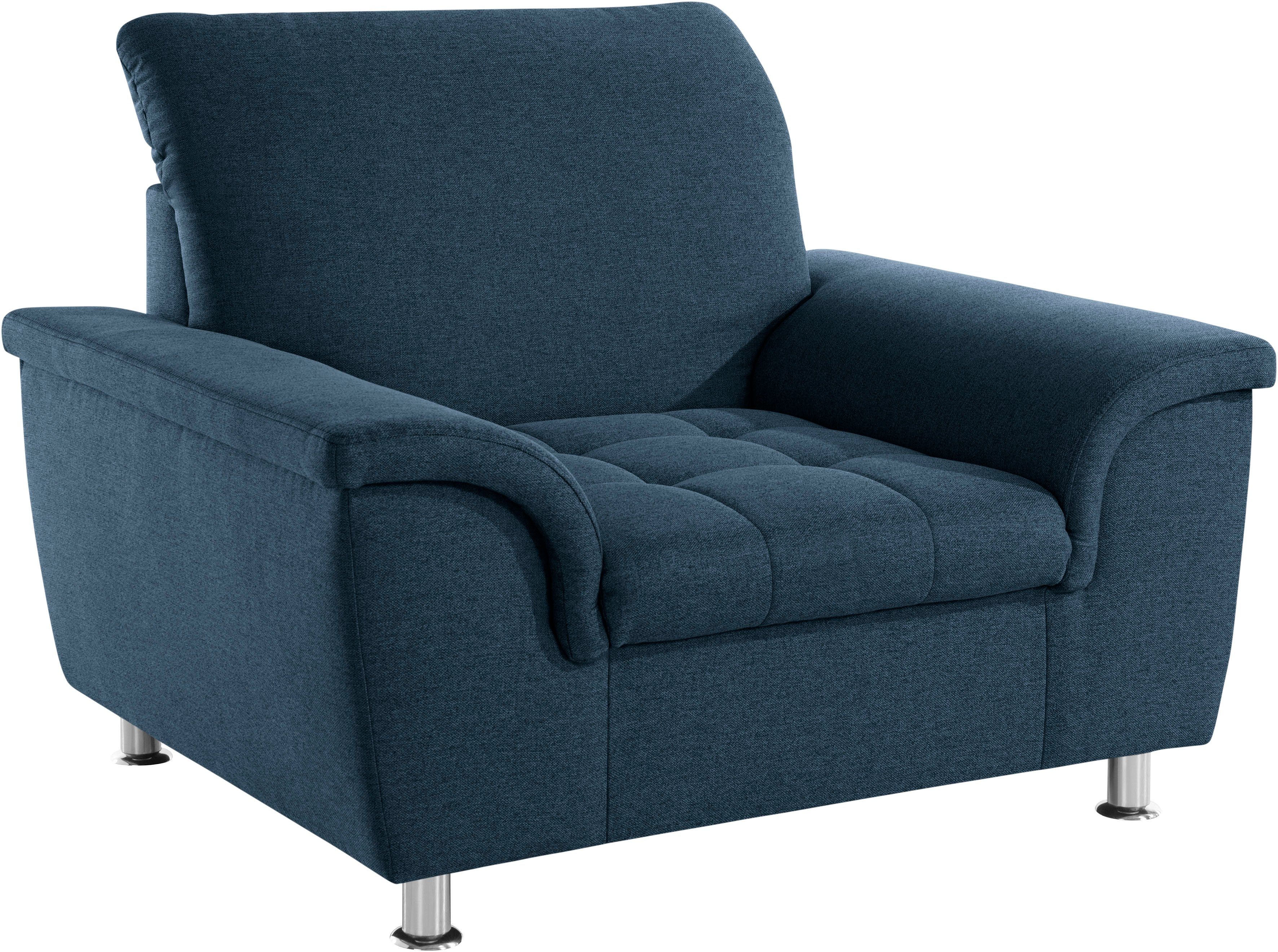 DOMO collection Fauteuil Franzi, tijdloos en elegant, moderne zittingstikking