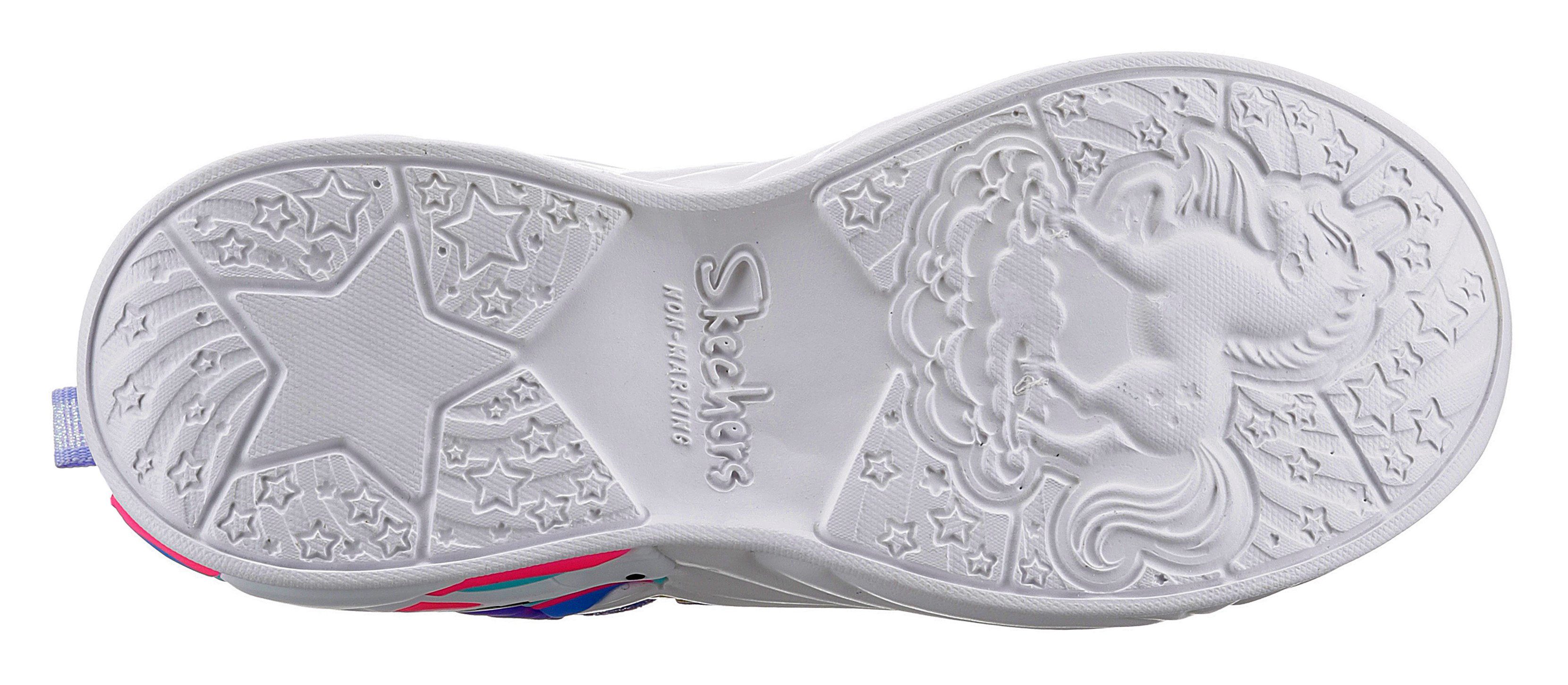 Skechers Sneakers UNICORN DREAMS- , gepolsterde binnenzool, vrijetijdsschoen, maat sjabloon te downloaden