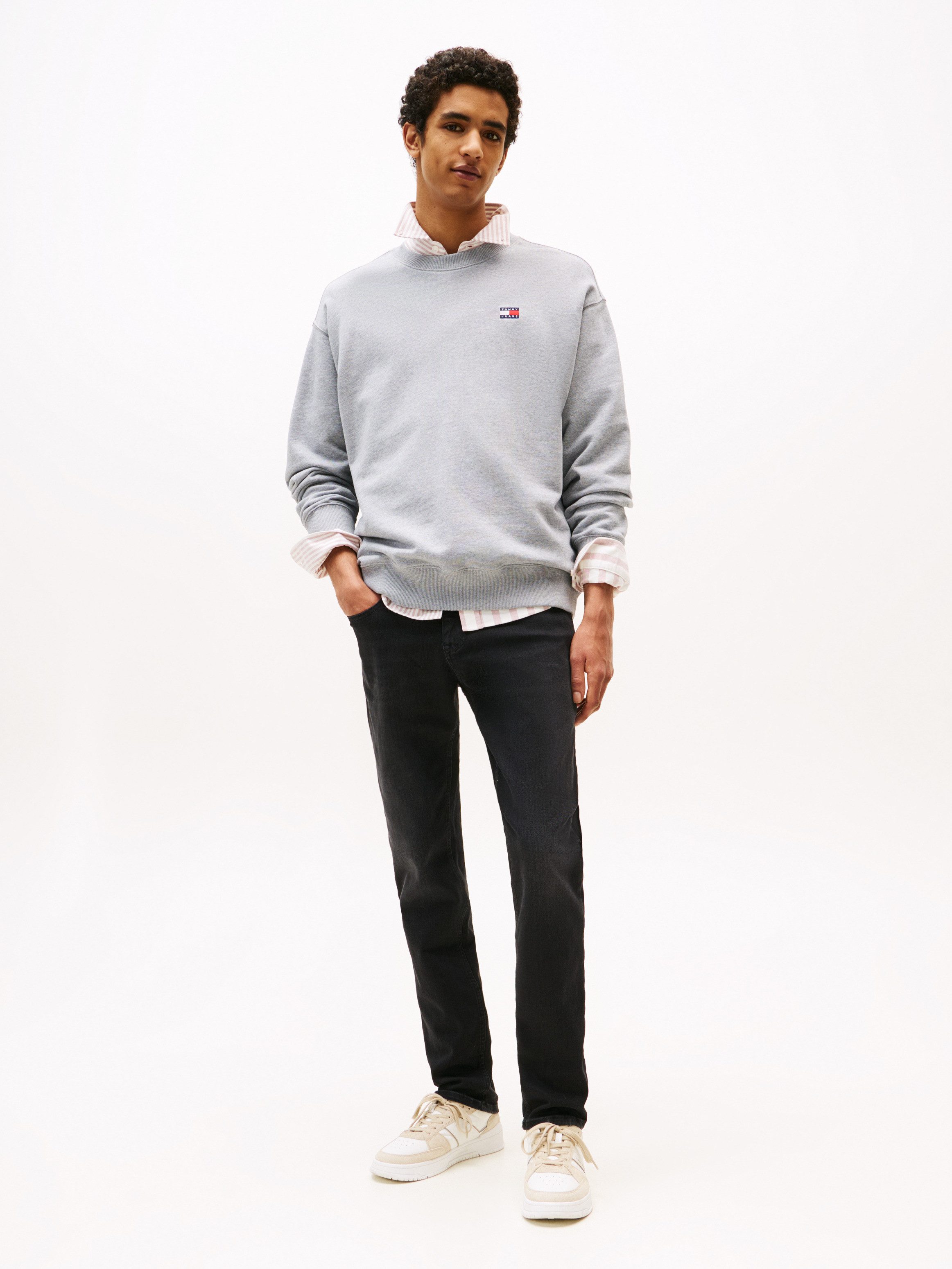 TOMMY JEANS Slim fit jeans SCANTON SLIM met gestempeld logo