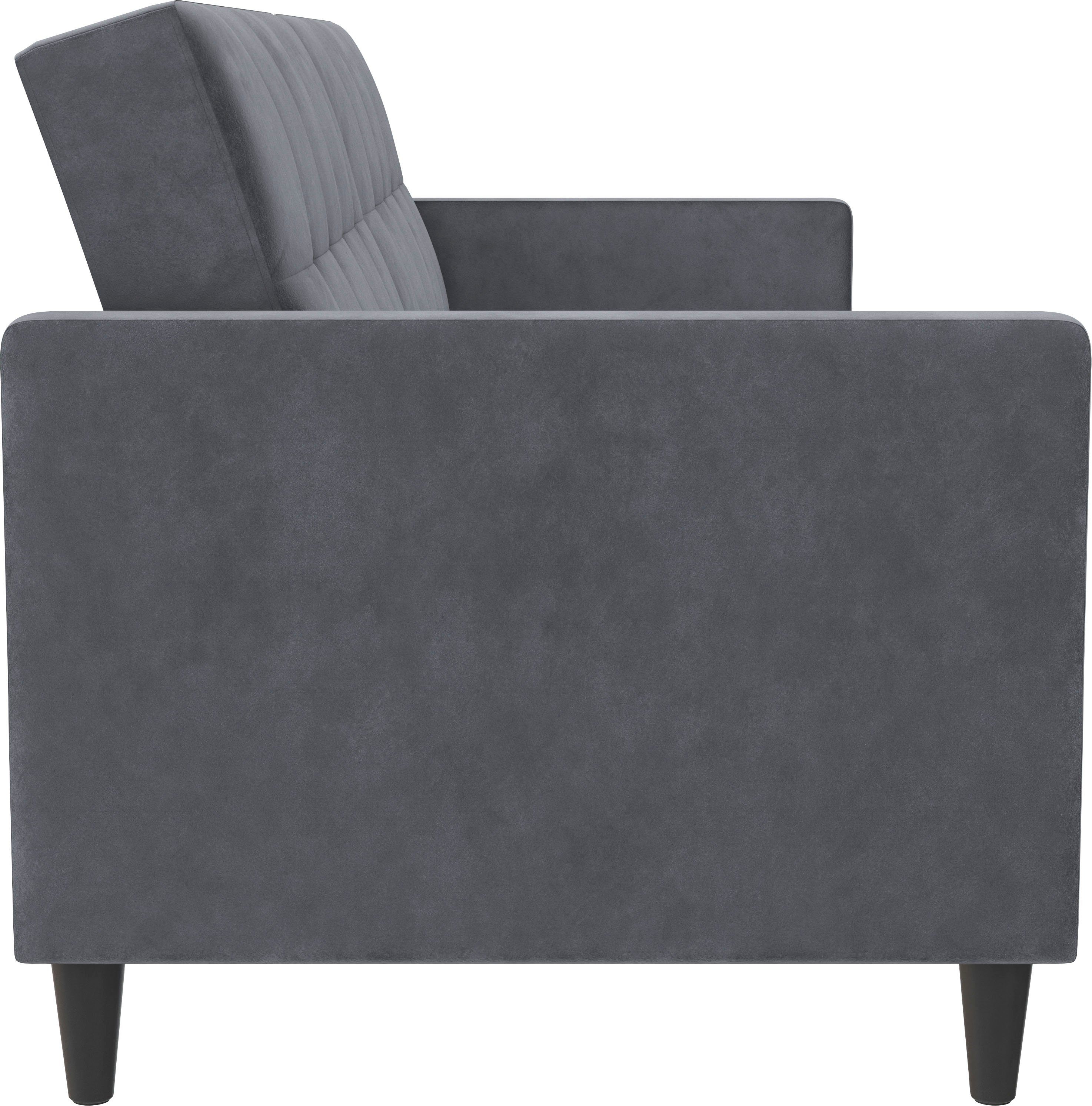 Dorel Home 3-zitsbank Hartford II Slaapfunctie, rugleuning 2-delig, 3-voudig verstelbaar, zithoogte 43 cm