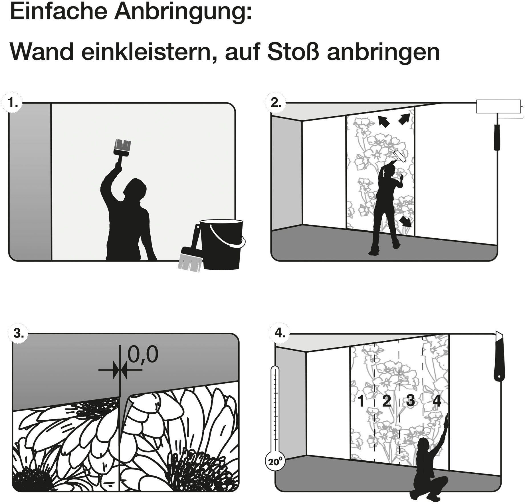 Komar Vliesbehang Digitale print vlies - Endless Energy - Afmeting 200 x 250 cm (1 stuk)