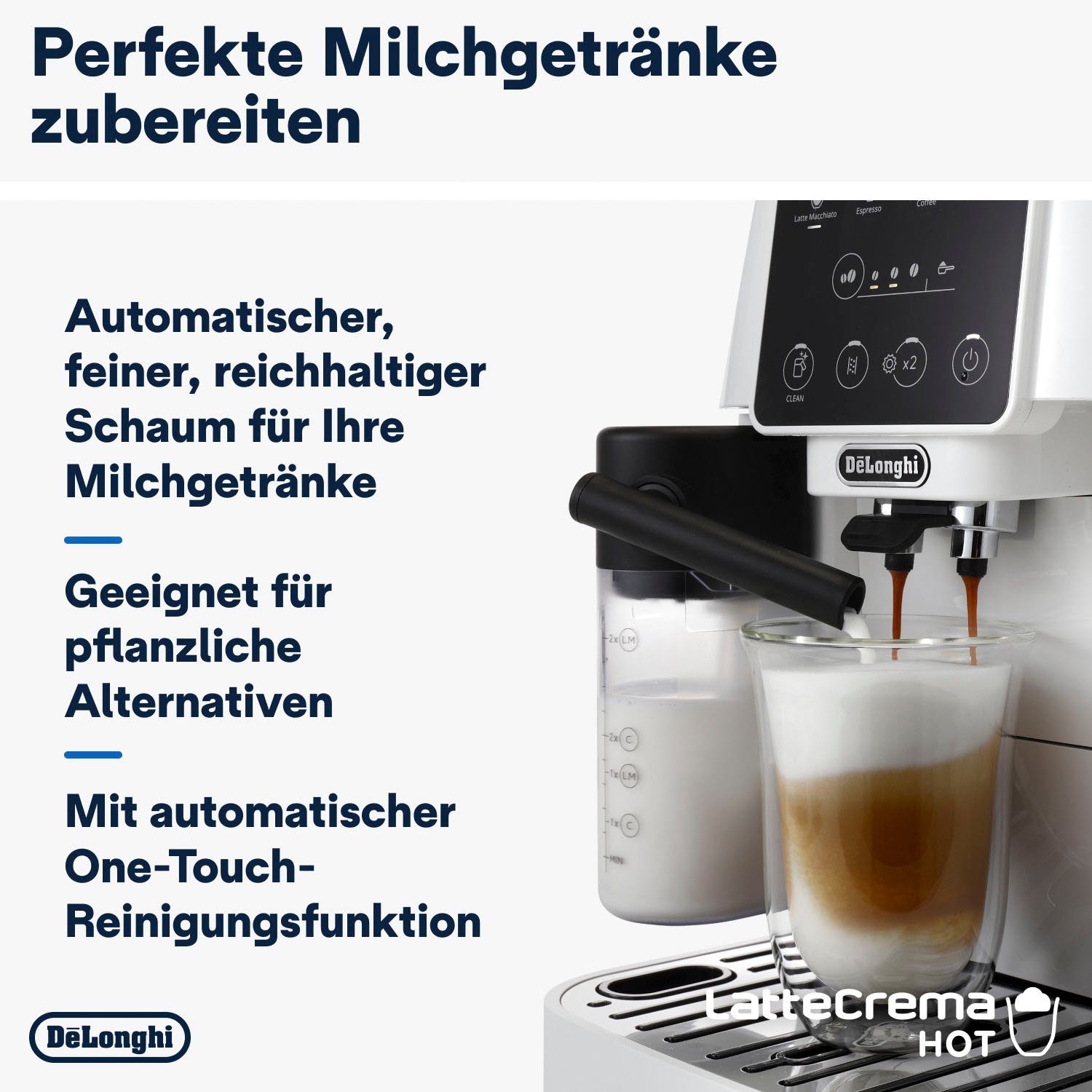 De'Longhi Volautomatisch koffiezetapparaat Magnifica Start ECAM 220.61.W weiß