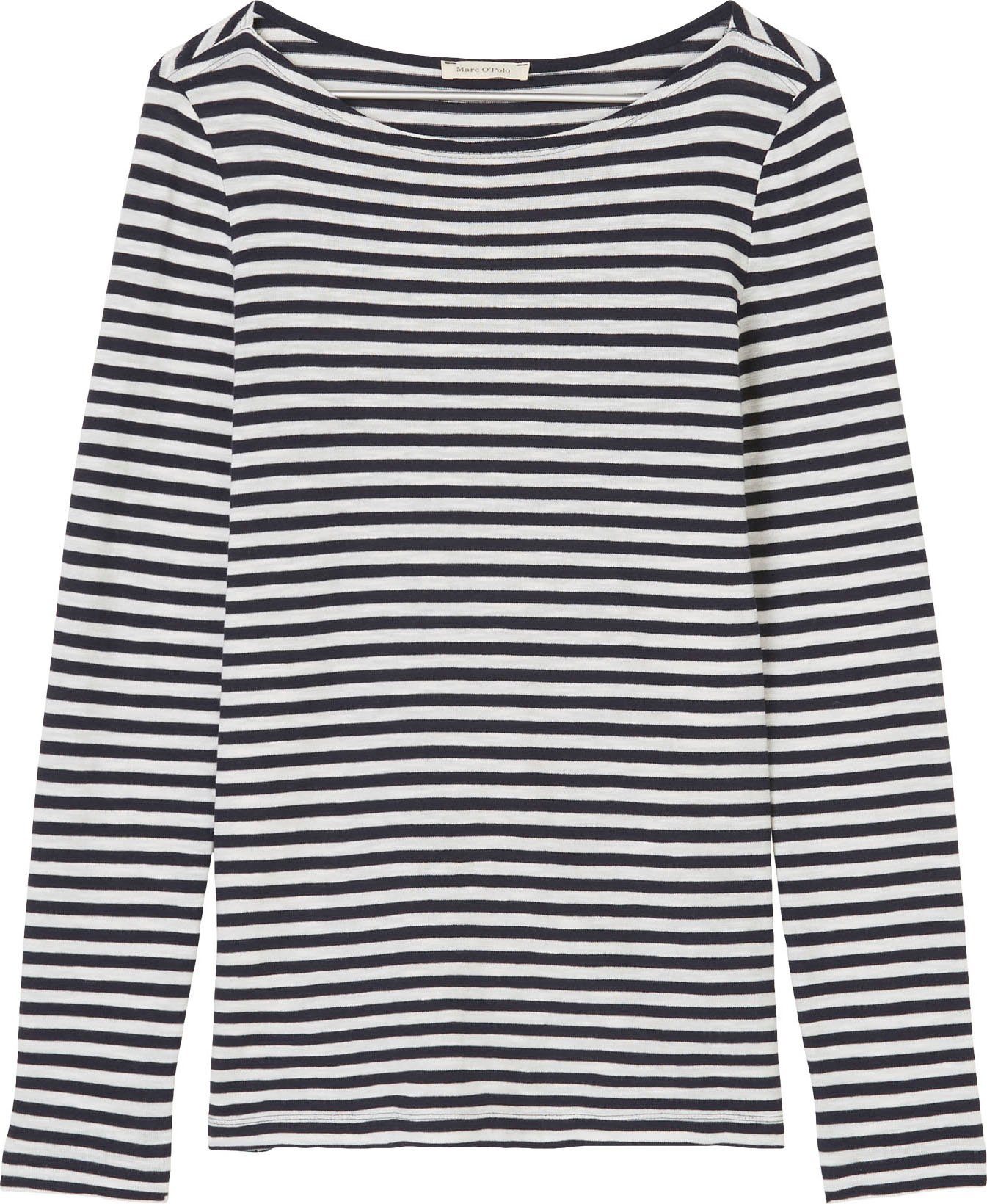 Marc O'Polo Shirt met lange mouwen met lichte boothals