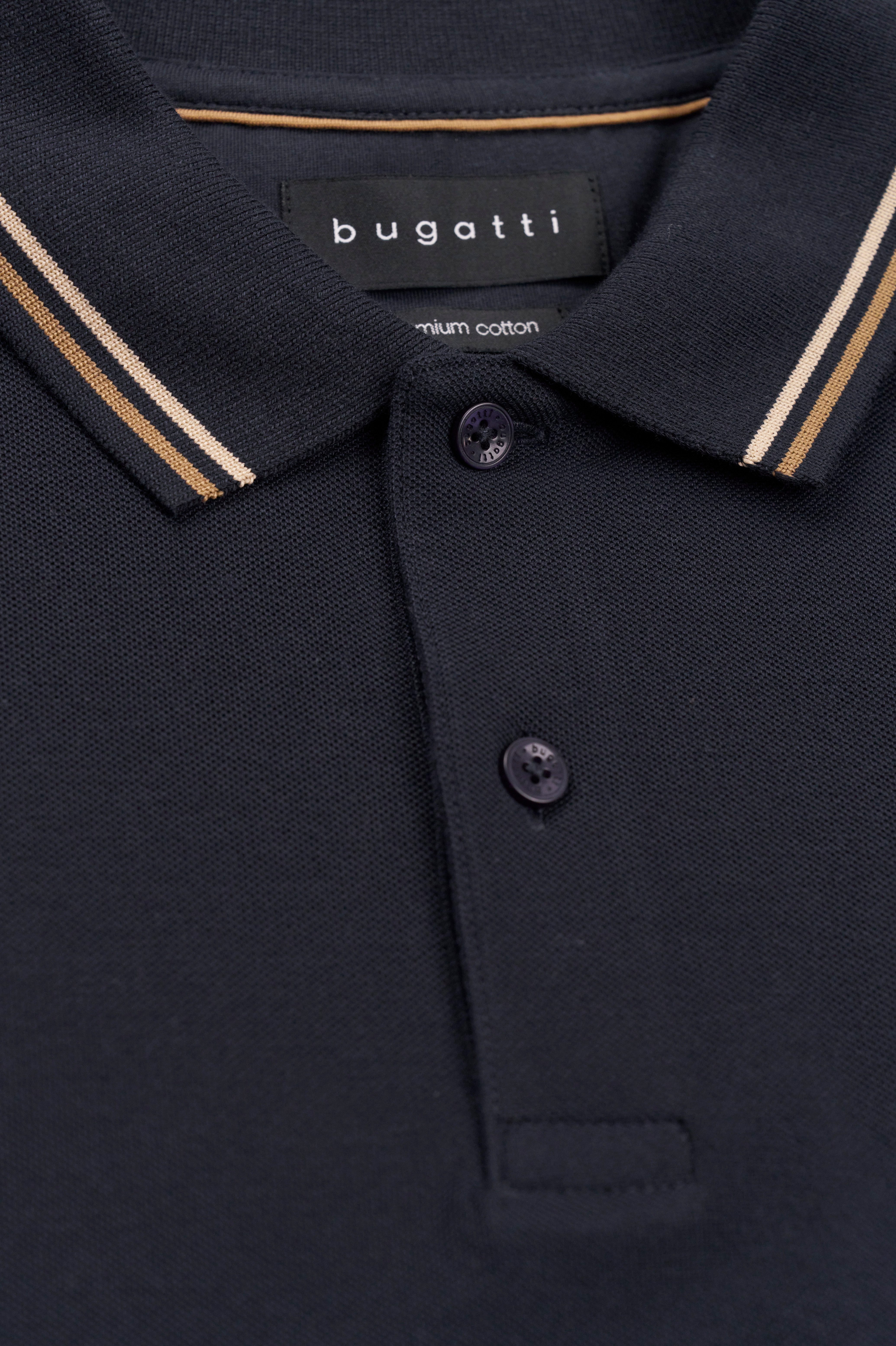 Bugatti Poloshirt met geborduurd logo