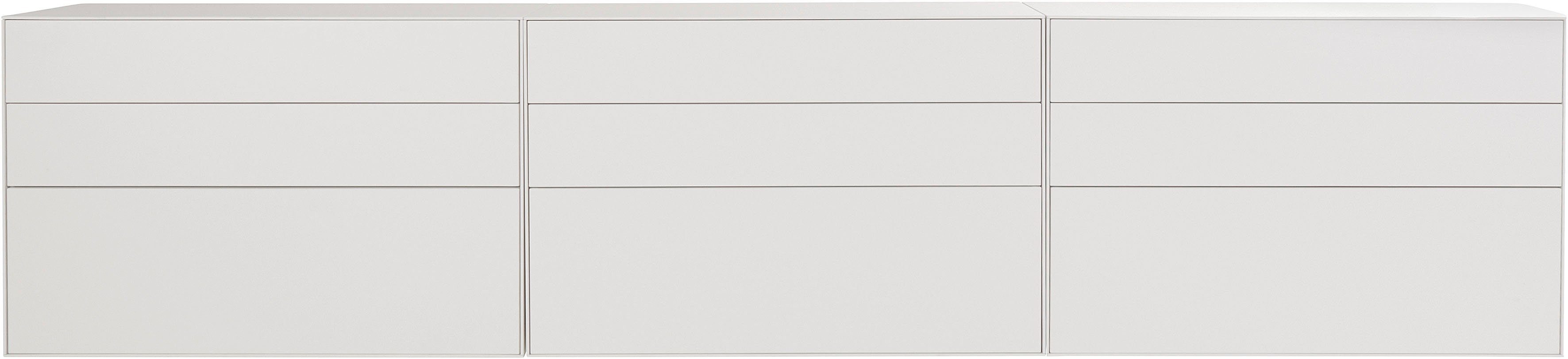LeGer Home by Lena Gercke Dressoir Essentials Breedte: 335 cm, MDF gelakt, push-to-open-functie (3 stuks)