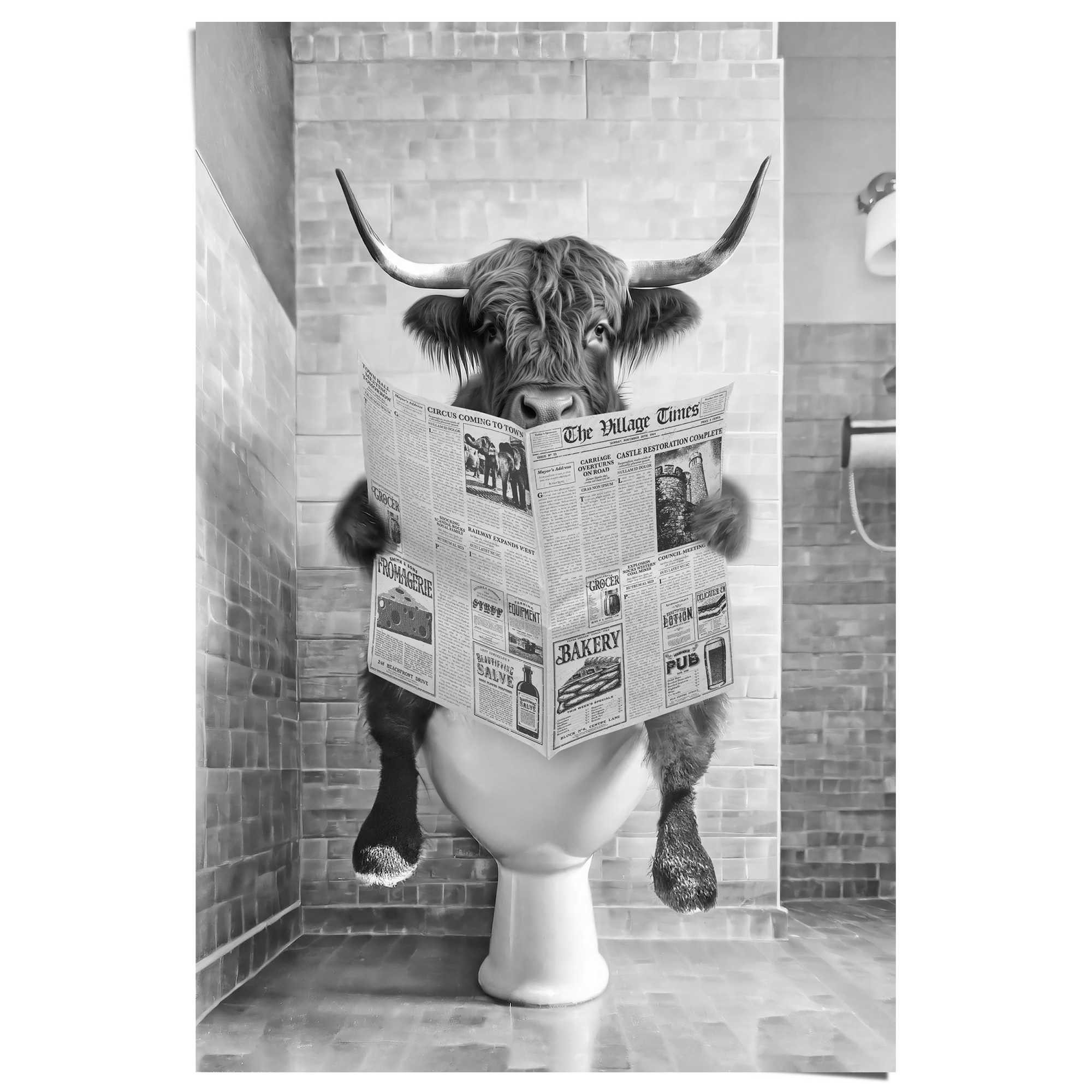 Reinders! Poster Highlander toilet