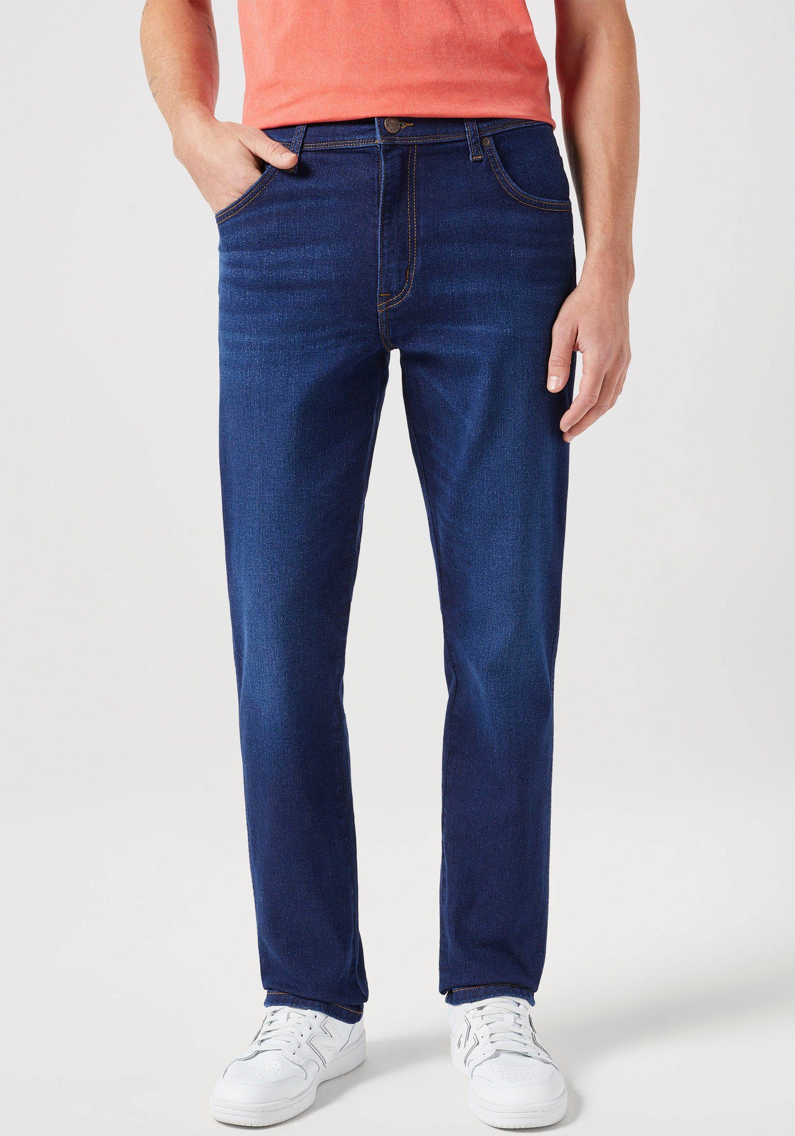 Wrangler 5-pocket jeans Texas Slim episch zacht materiaal.