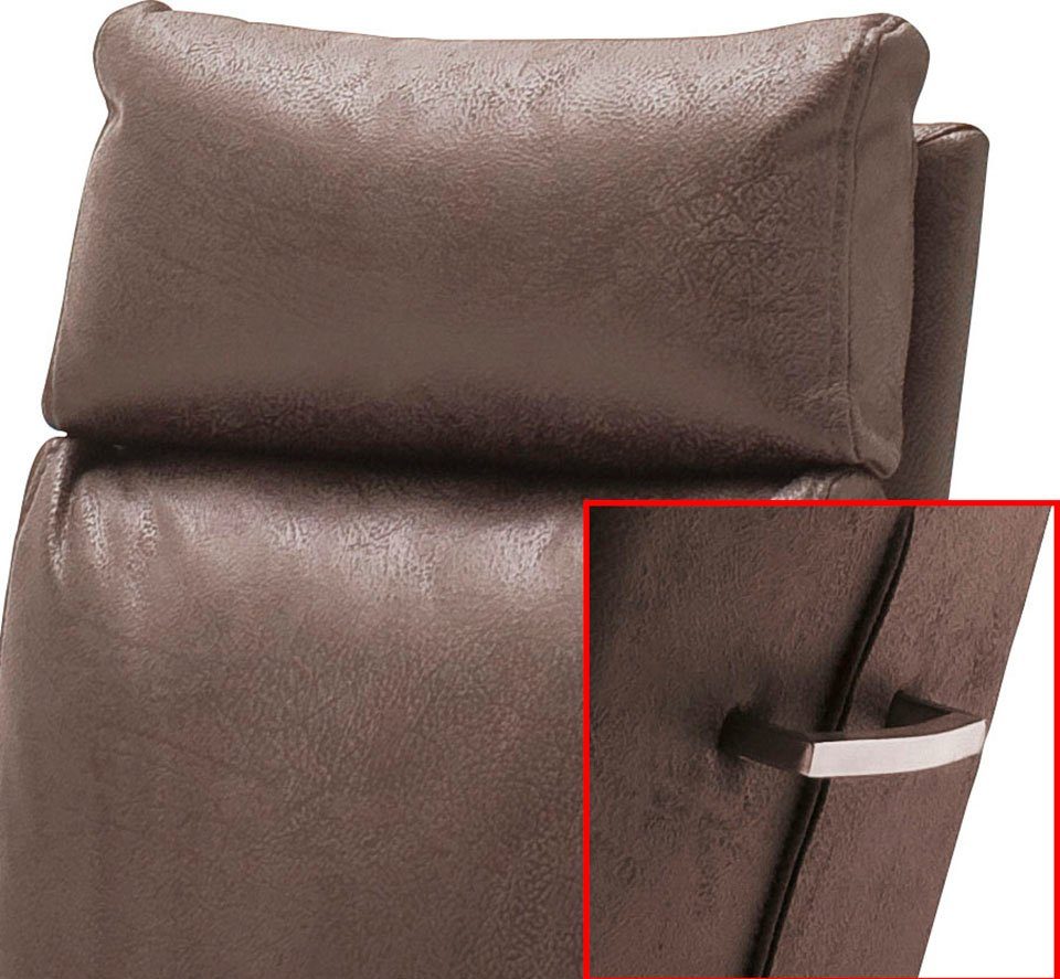 MCA furniture Vrijdragende stoel Pia Stoel belastbaar tot 120 kg, kussen-look (2 stuks)