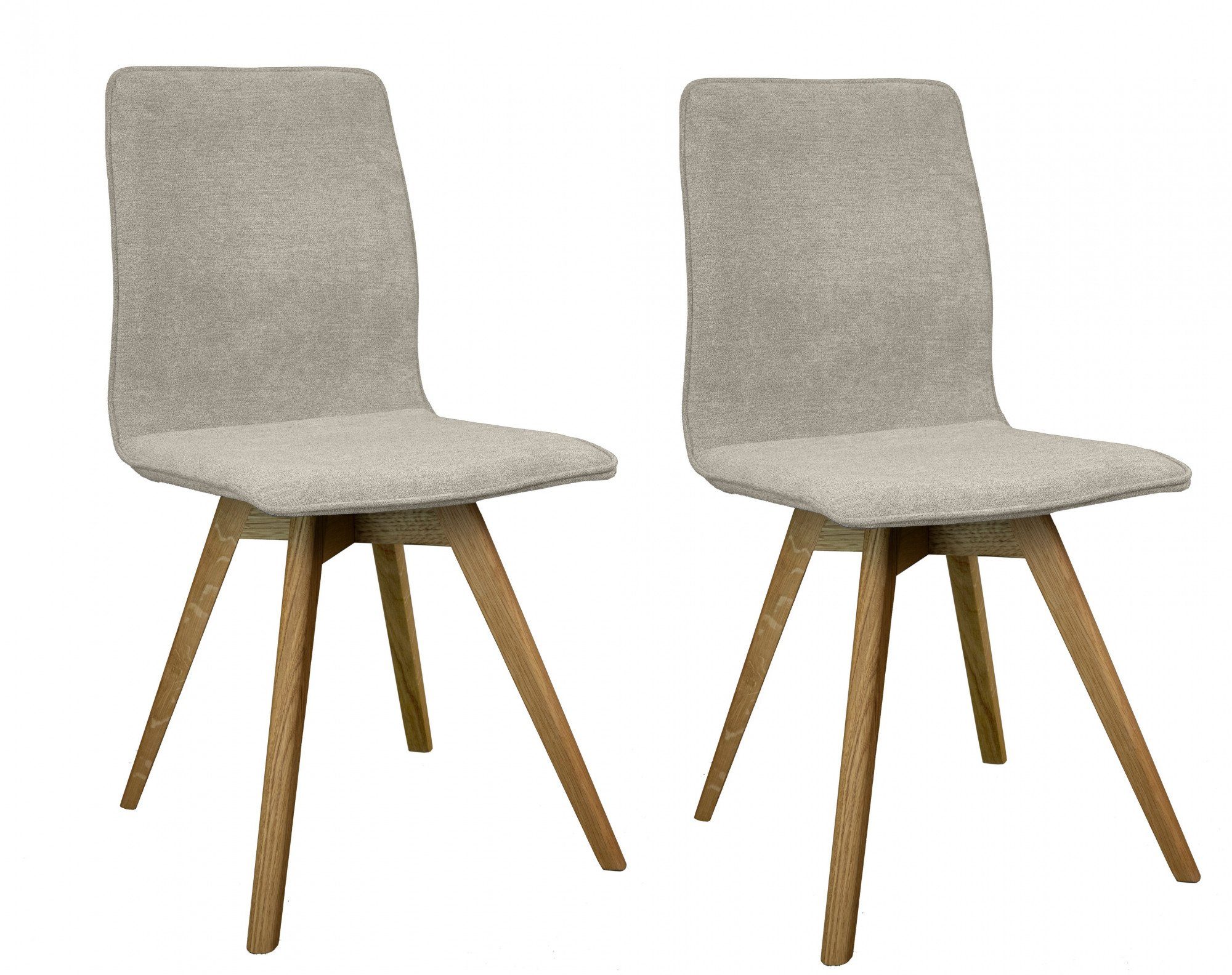 andas Eetkamerstoel Rania (set, 2 stuks) 4 poot stoelen wit