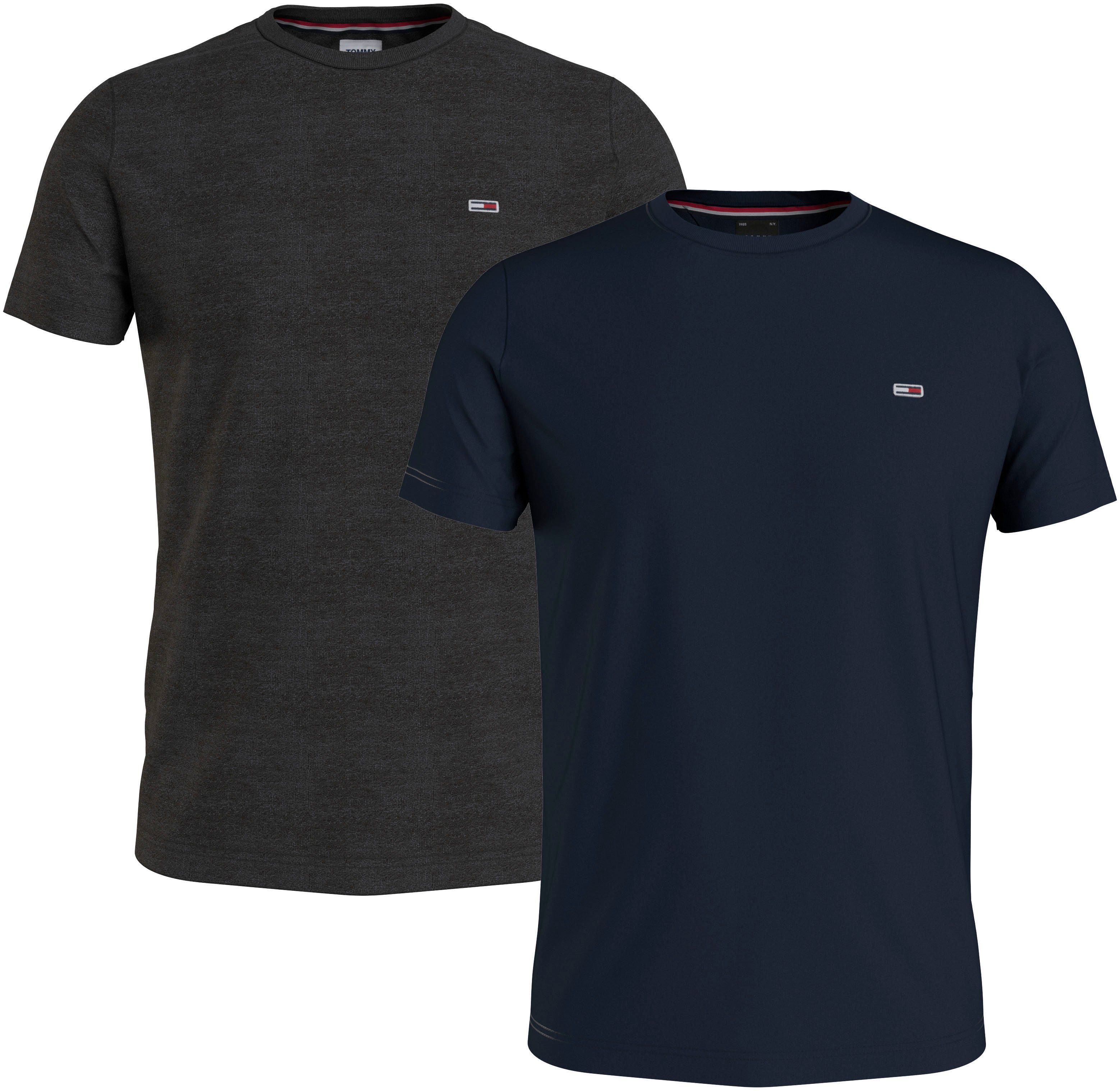 TOMMY JEANS T-shirt TJM 2PACK SLIM JERSEY TEE (2-delig Set van 2)