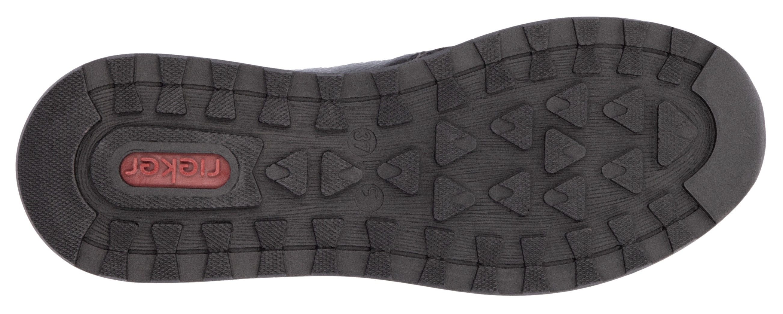 Rieker Sneakers , vrijetijdsschoen, lage schoen, veterschoen met zijrits