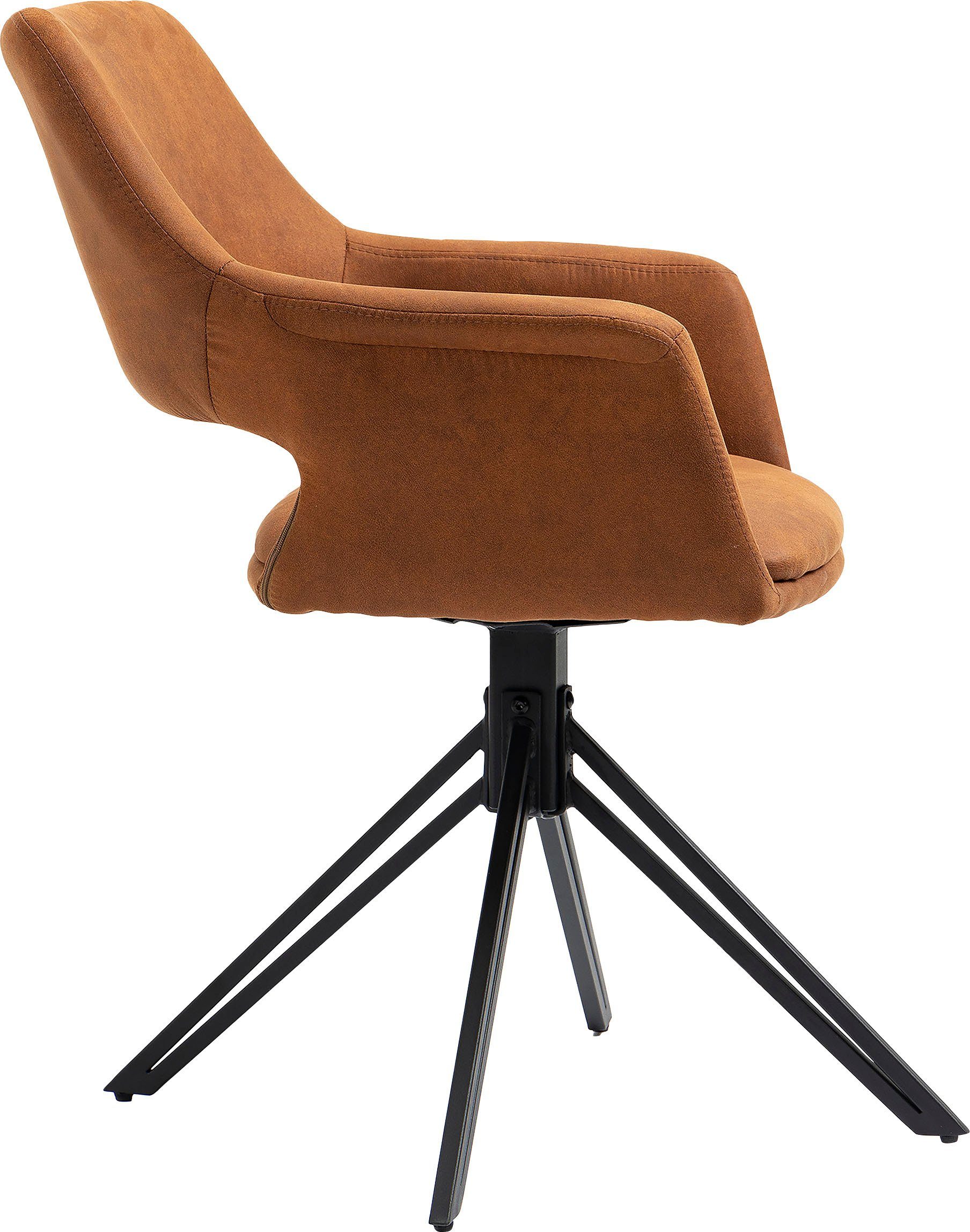 byLIVING Eetkamerstoel Estelle 360° draaibaar (set, 2 stuks)