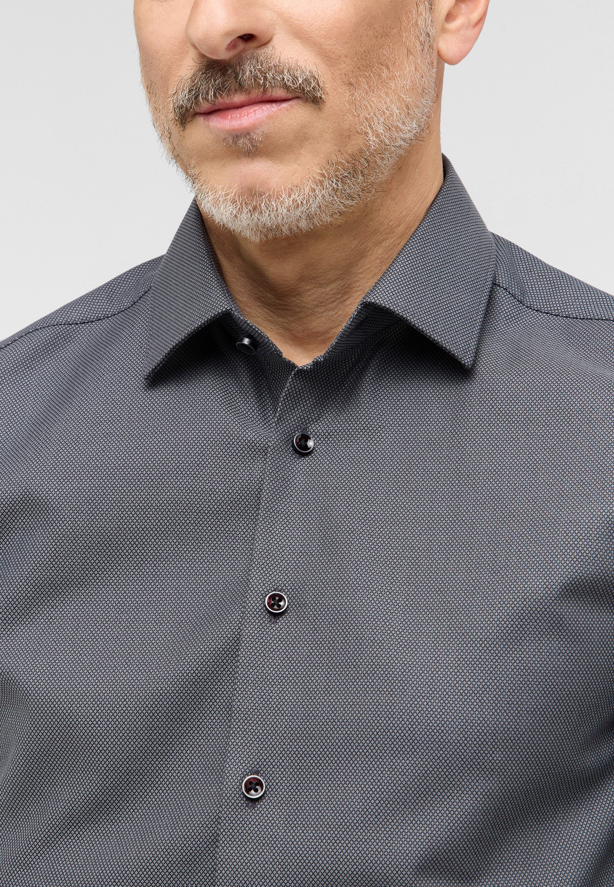 Eterna Overhemd met lange mouwen Slim fit NON IRON (strijkvrij)
