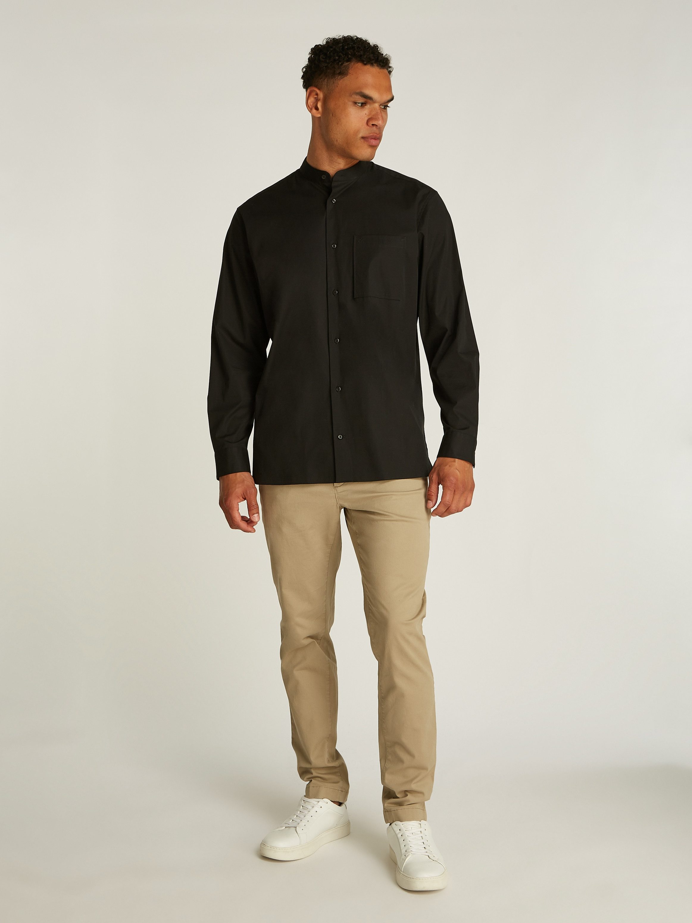 Calvin Klein Overhemd met korte mouwen POPLIN MODERN S S POCKETS SHIRT