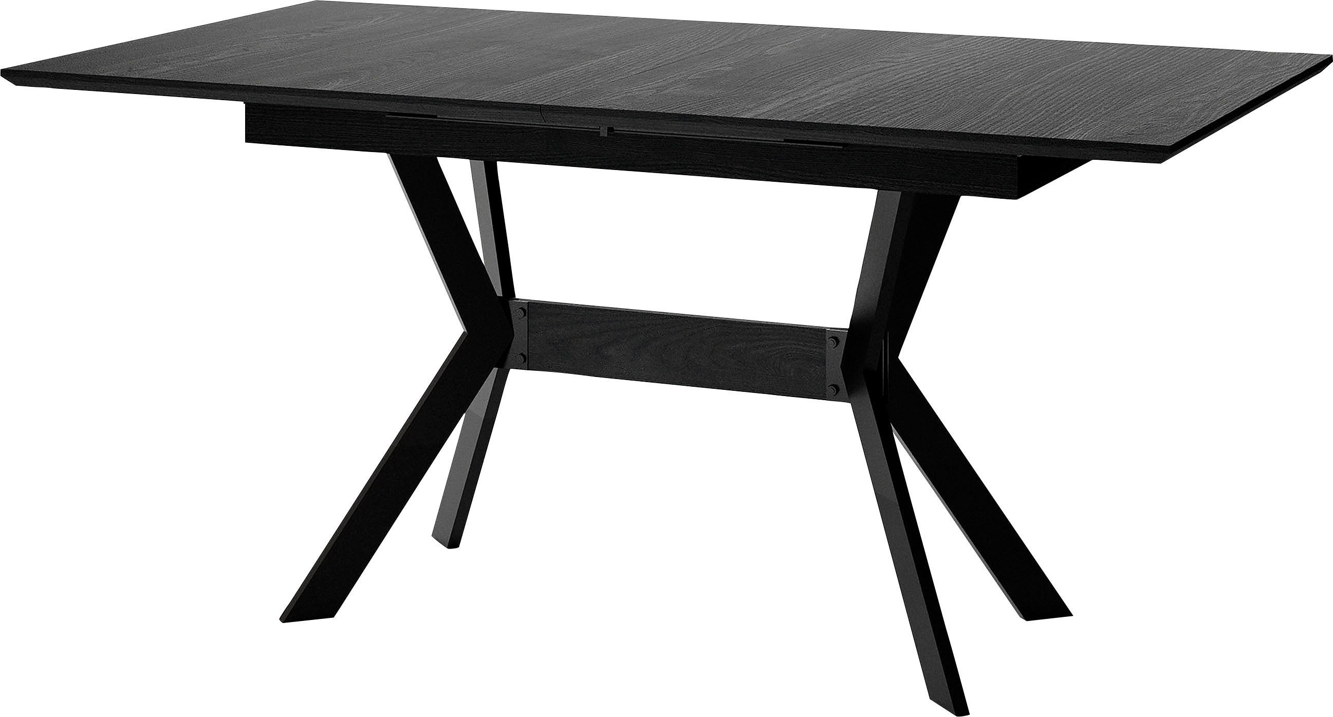 byLIVING Eettafel Bremen uittrekbaar met binnenin geplaatst inlegblad, 160 op 200 cm