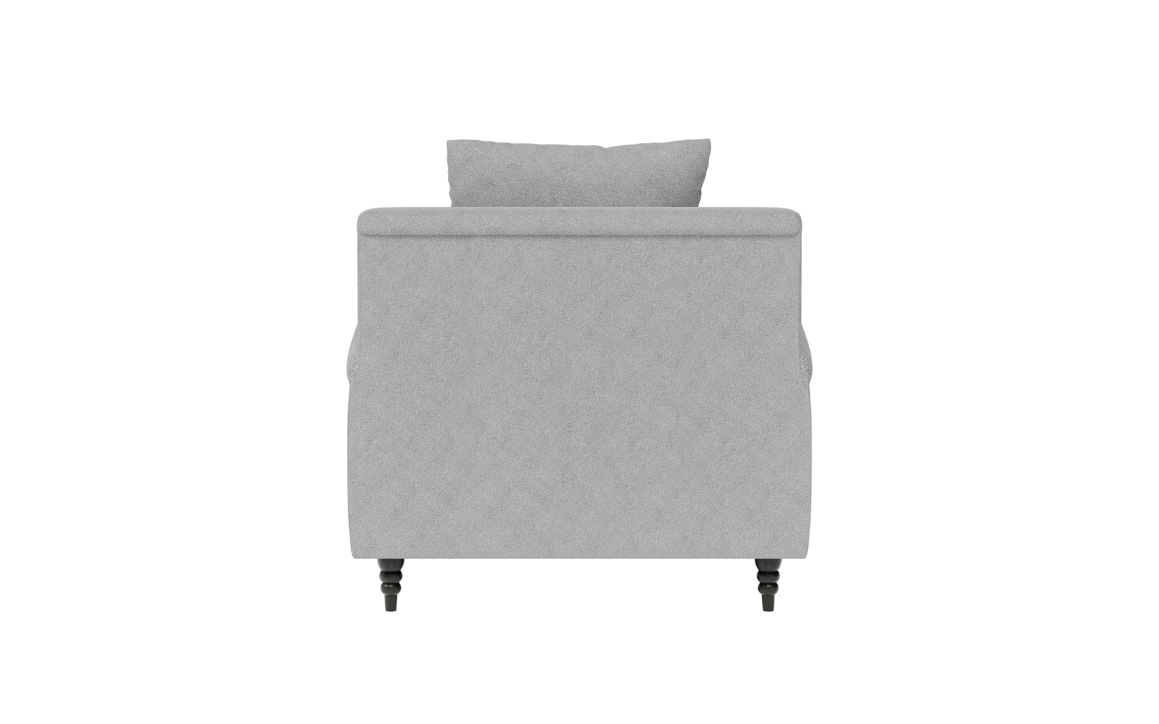 Guido Maria Kretschmer Home&Living Fauteuil NORIN twee soorten poten: voor - wieltjes, aan de achterkant - houten poten
