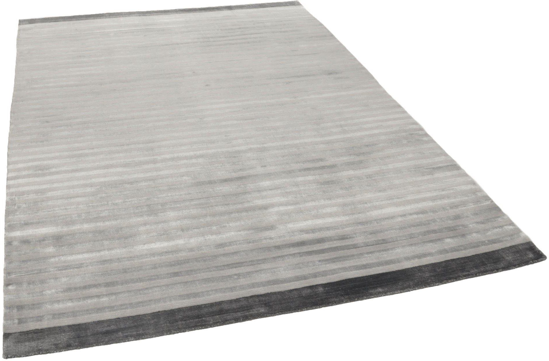 THEKO Vloerkleed Miami 3286 Handgeweven vloerkleed, gestreept, met de hand geweven, van viscose & wol