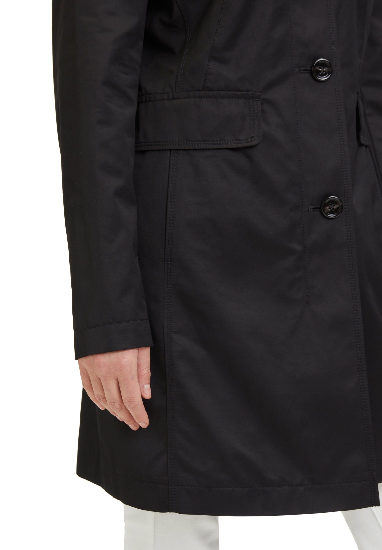 Gil Bret Outdoorjack met strikceintuur en getailleerd