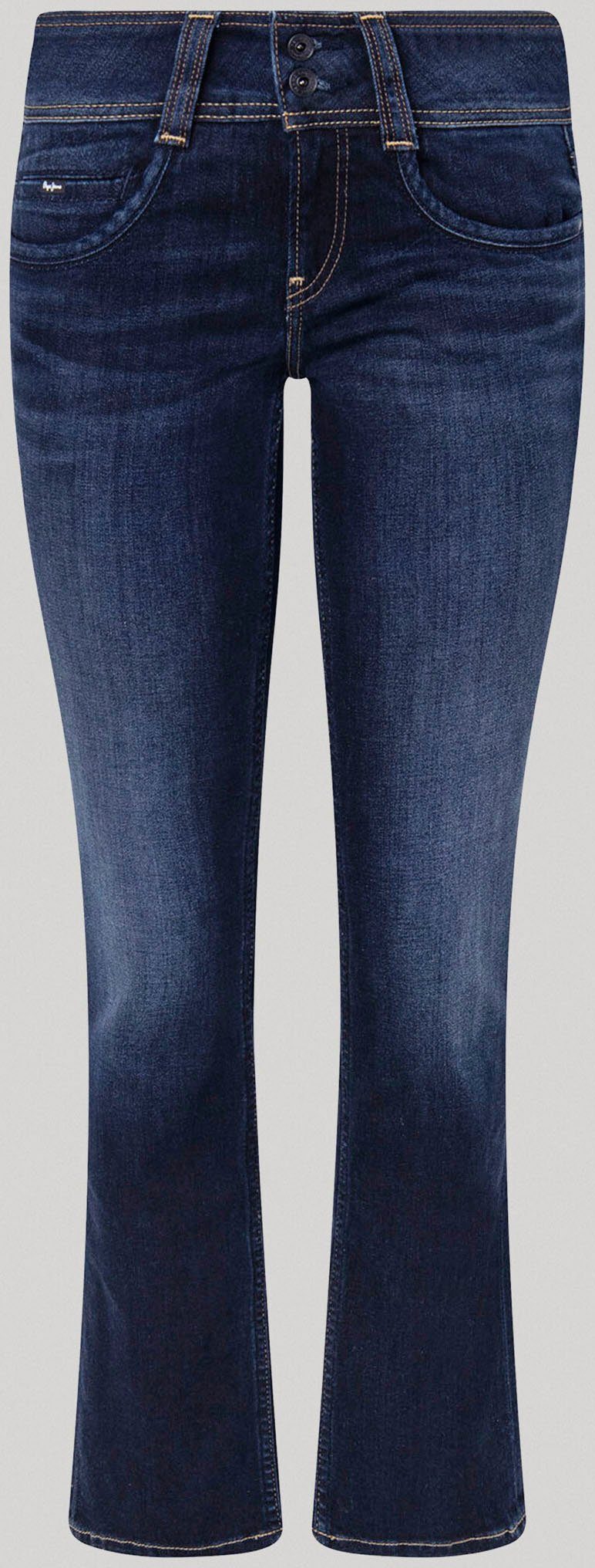Pepe Jeans Straight jeans GEN in mooie kwaliteit met rechte pijpen en dubbele knoop