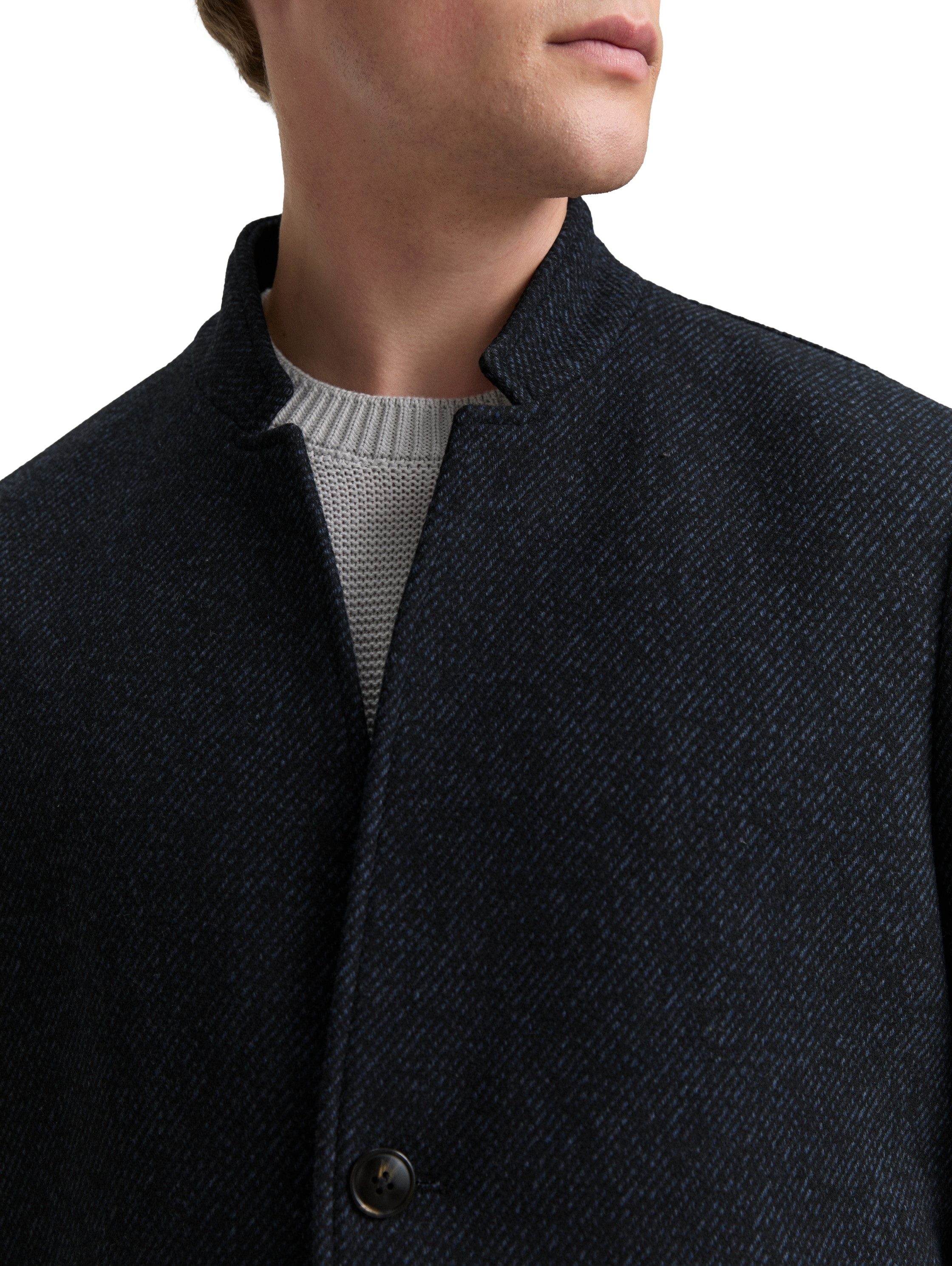 Tom Tailor Denim Wollen jack met opstaande kraag