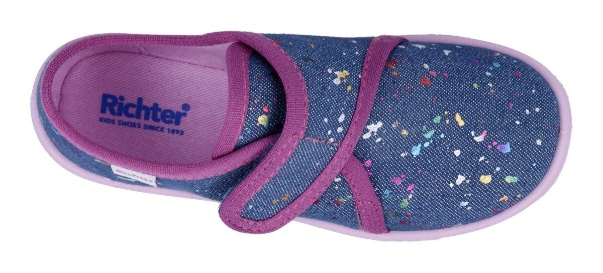 Richter Pantoffels Mia WMS: Medium Kleuterschoenen met WMS, maatsjabloon om te downloaden