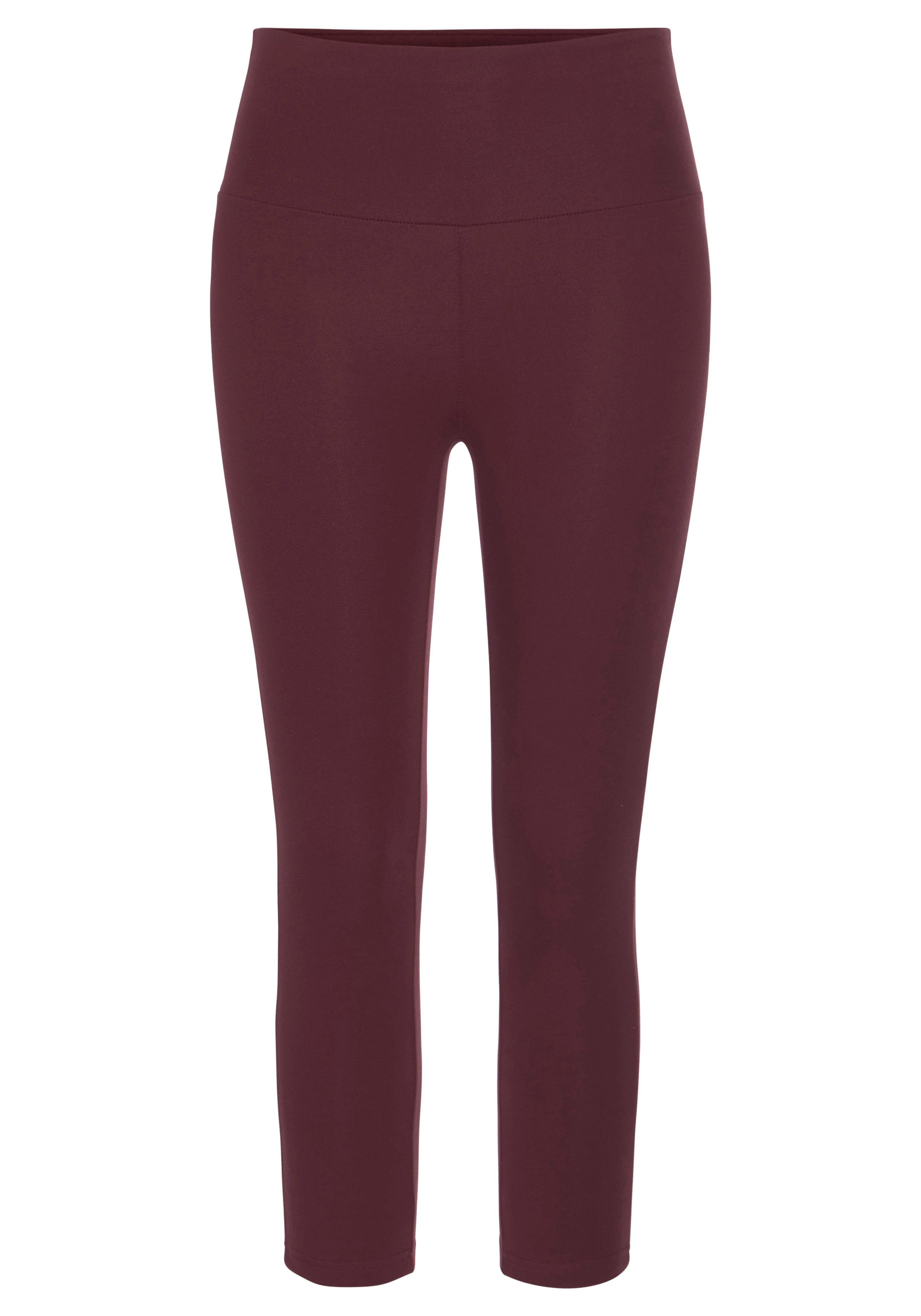 Lascana Caprilegging met brede zachte boord, loungewear