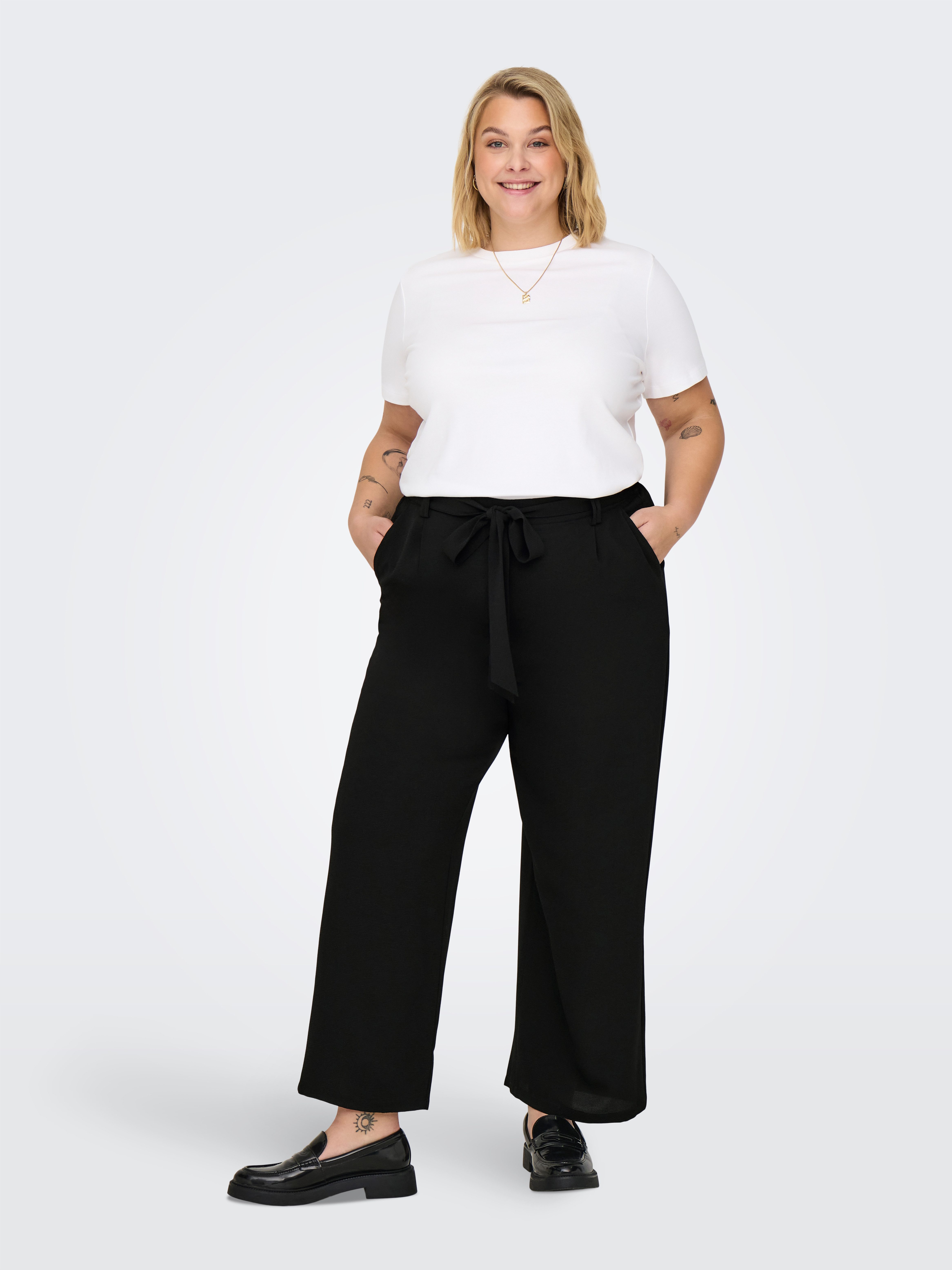 ONLY CARMAKOMA Comfortbroek CARLUX LIFE PALAZZO ANKLE PANT NOOS
