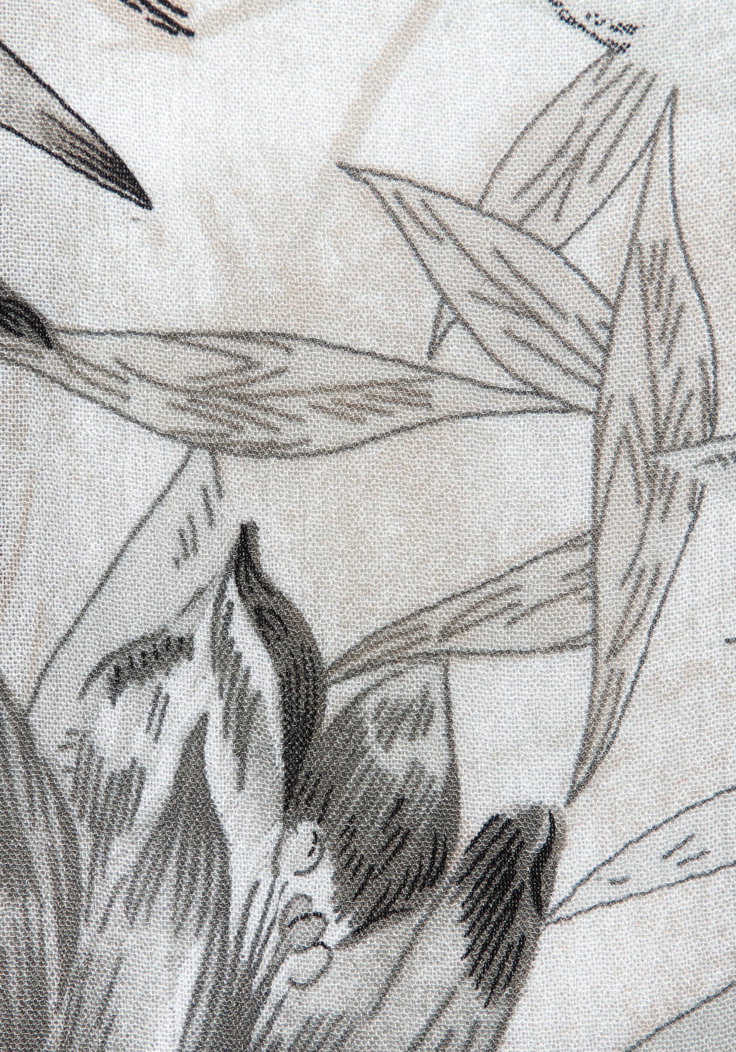 Vivance Off-shoulderjurk met allover-print en carmenhals