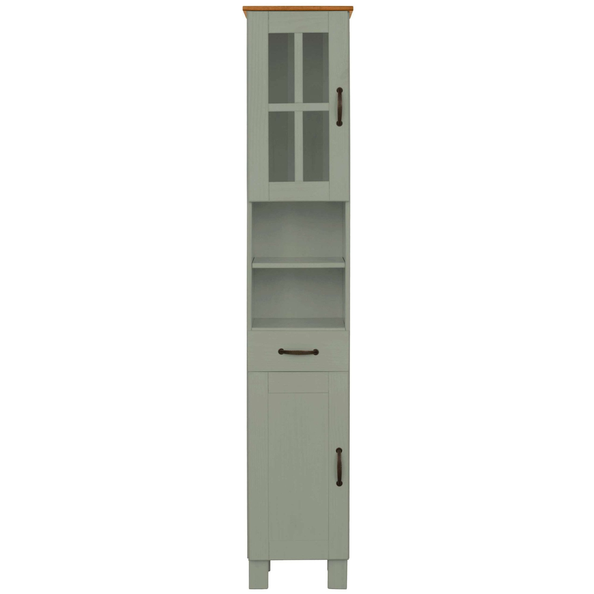 Home affaire Hoge kast Rodby Massief, FSC®-gecertificeerd hout, breedte 33 cm, hoogte 180 cm