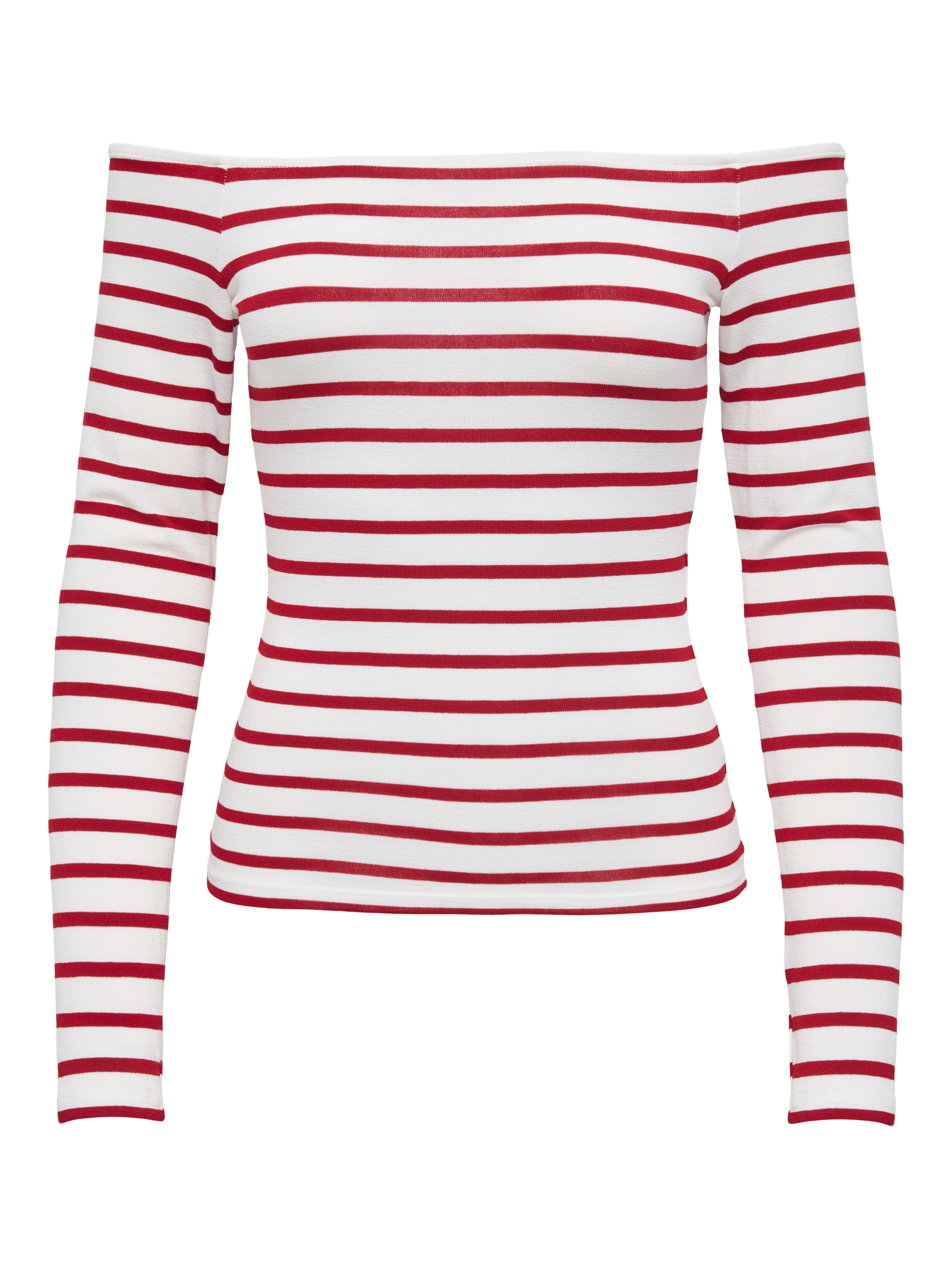 Only Shirt met lange mouwen ONLGLAMOUR L/S BOAT NECK TOP BOX CC JRS
