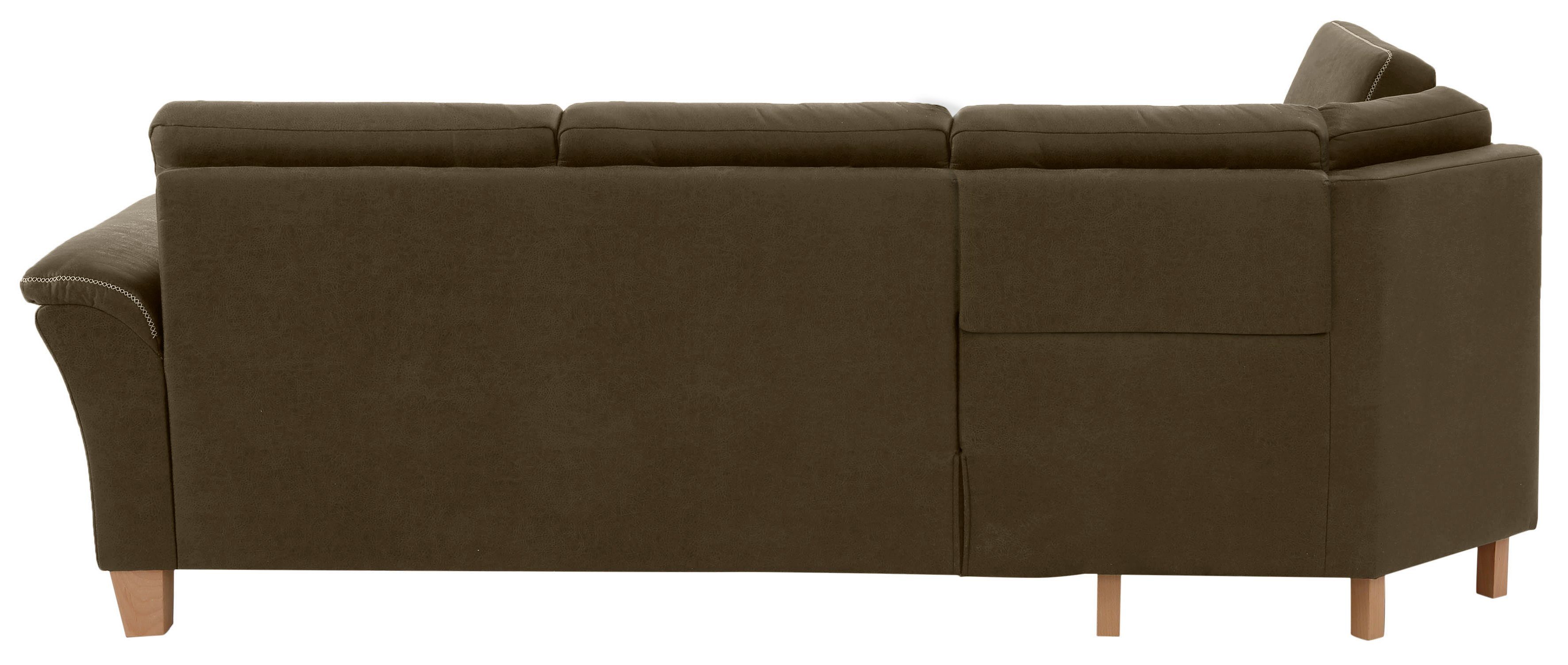Home affaire Hoekbank Soleo L-model comfortabel door trapezehoek met relaxfunctie, ook met slaapfunctie