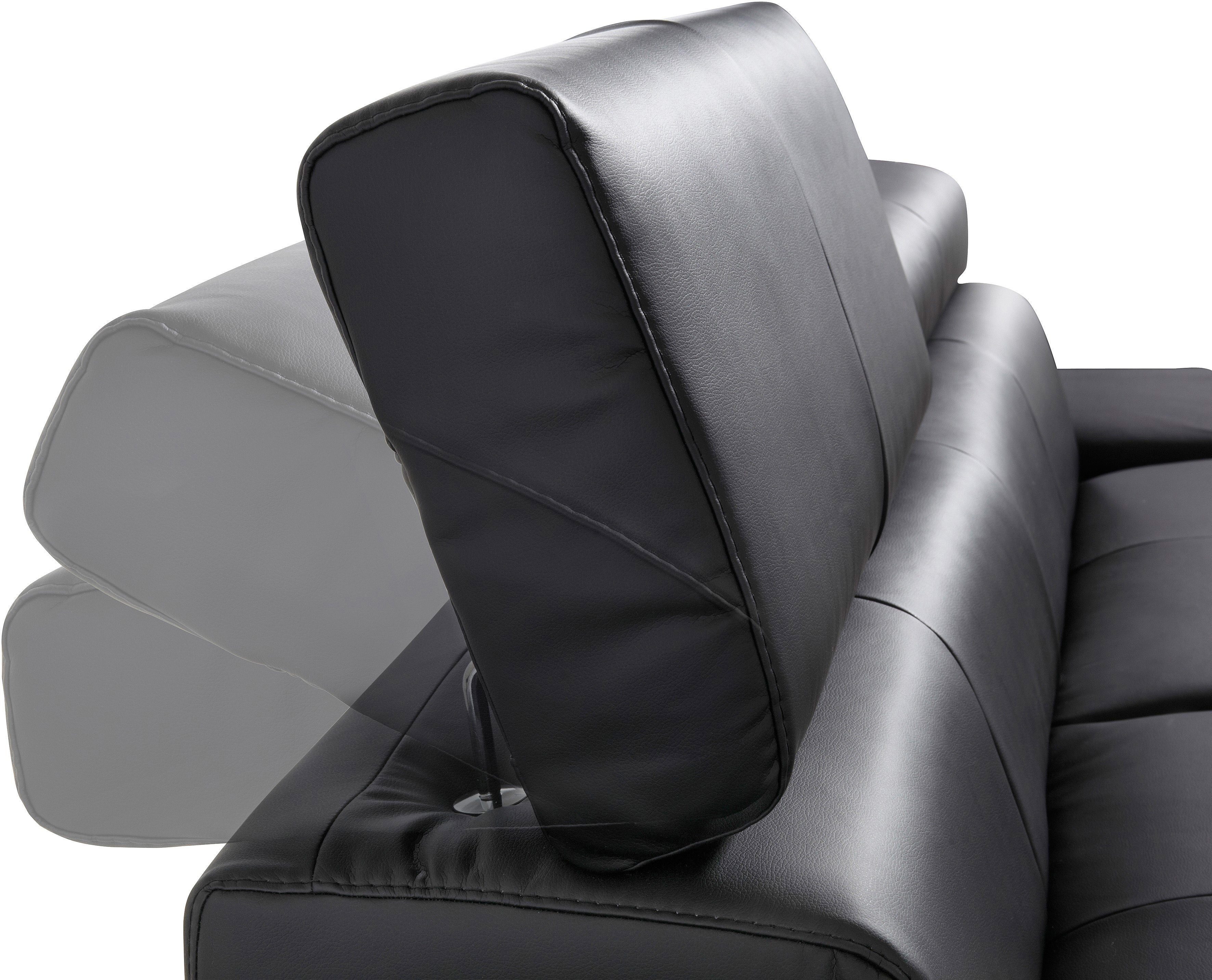 COTTA Zithoek Enterprise Set: bestaand uit 3-zitsbank en hocker, met een verstelbare rugleuning (set)