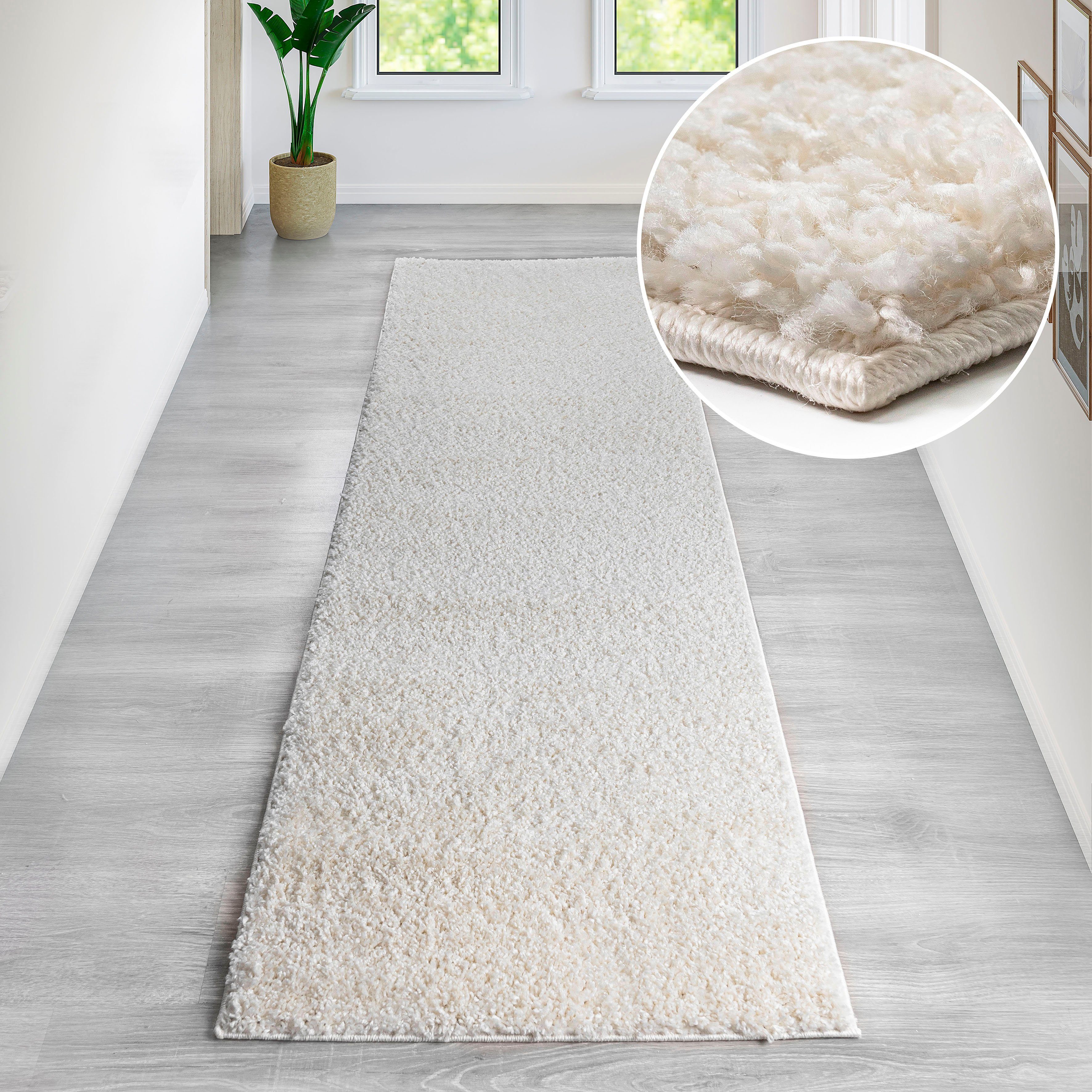 Bruno Banani Loper Shaggy Soft Loper, brug, geweven, unikleuren, bijzonder zacht