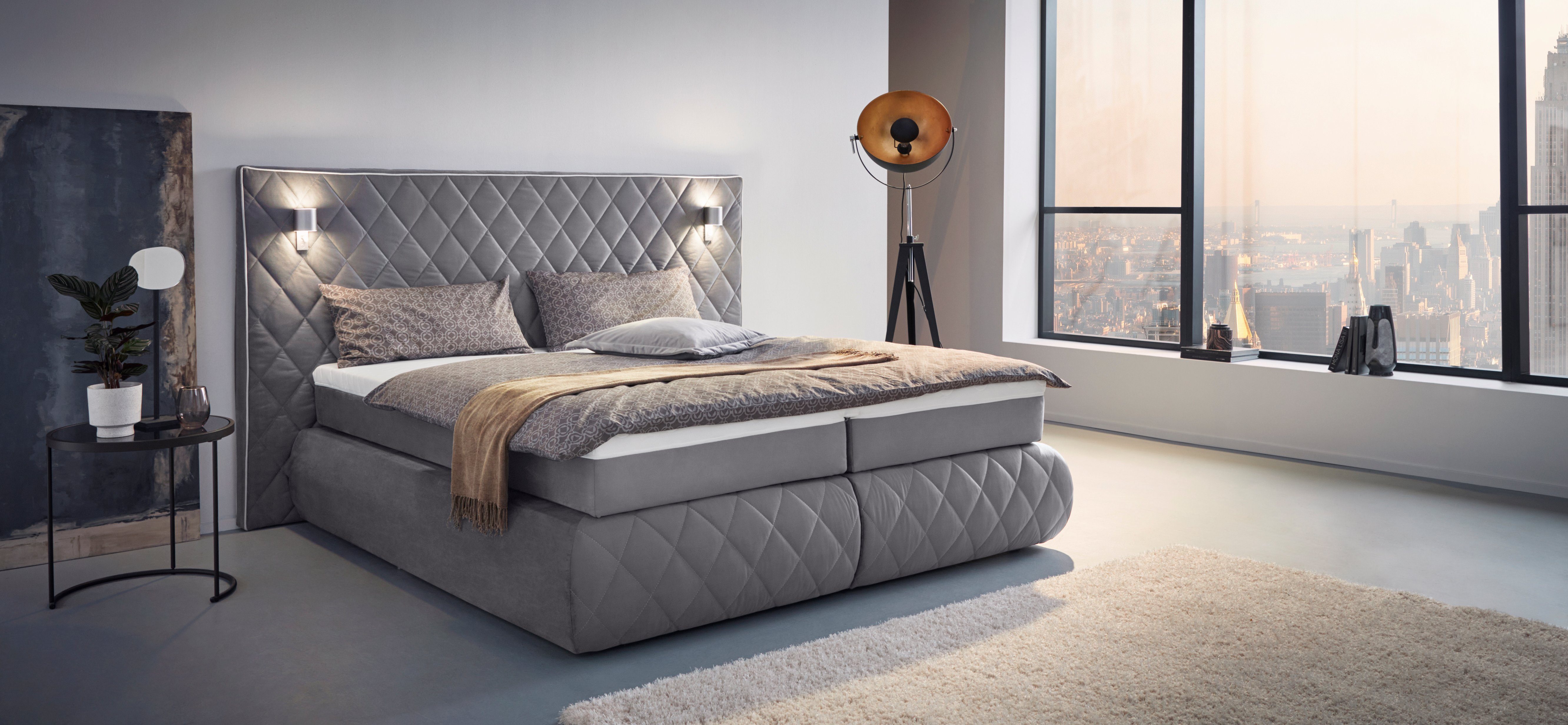 Places of Style Boxspring Alaric naar keuze met en zonder stralen, topmatras pocketvering
