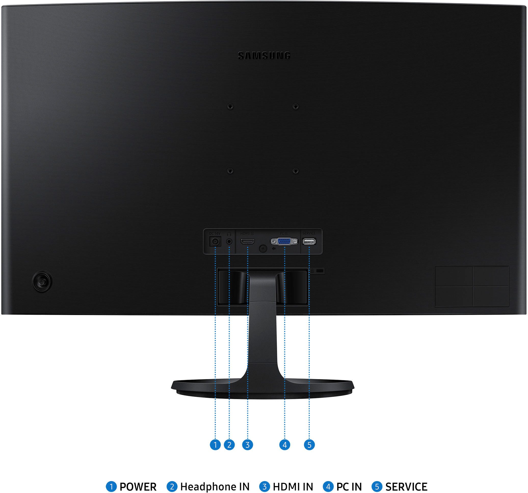 Samsung Curved-gaming-monitor S27D364GAU, 68 cm / 27", Full HD