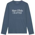 marc o'polo shirt met lange mouwen crafted blauw