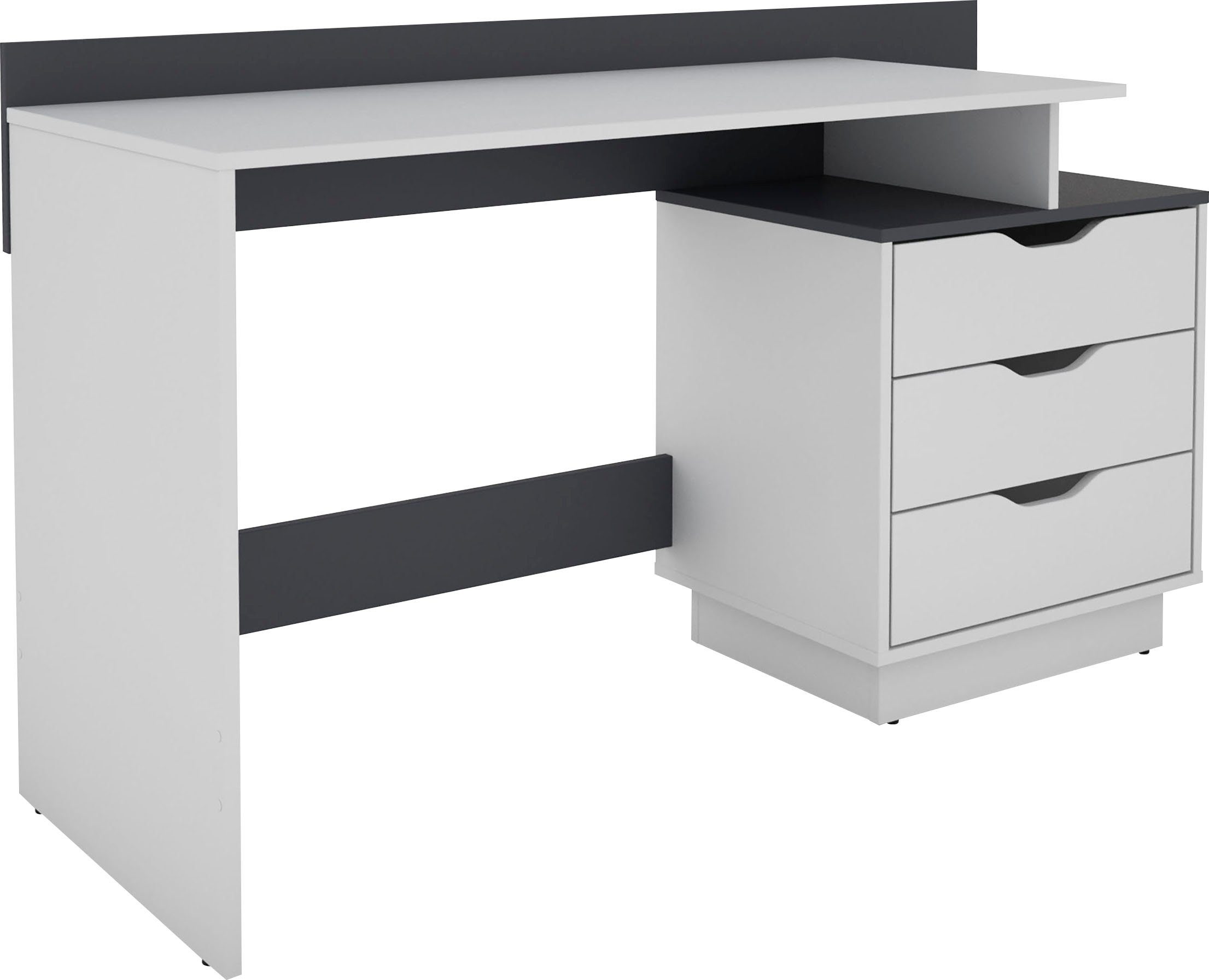byLIVING Bureau Bern, modern pc-bureau met veel bergruimte, breedte 138 cm, rechts of links te monteren