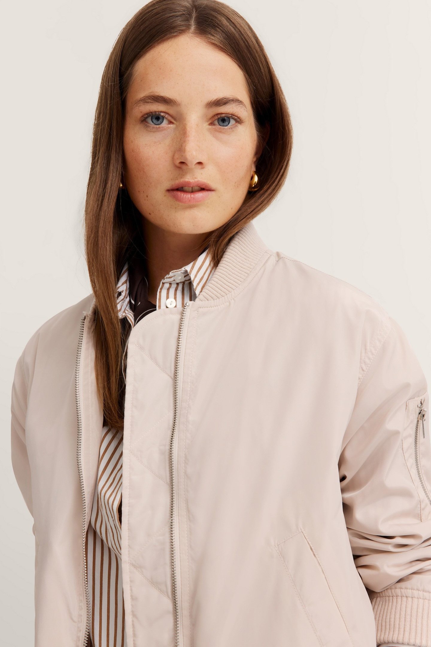 Bugatti Blouson met kleine kraag