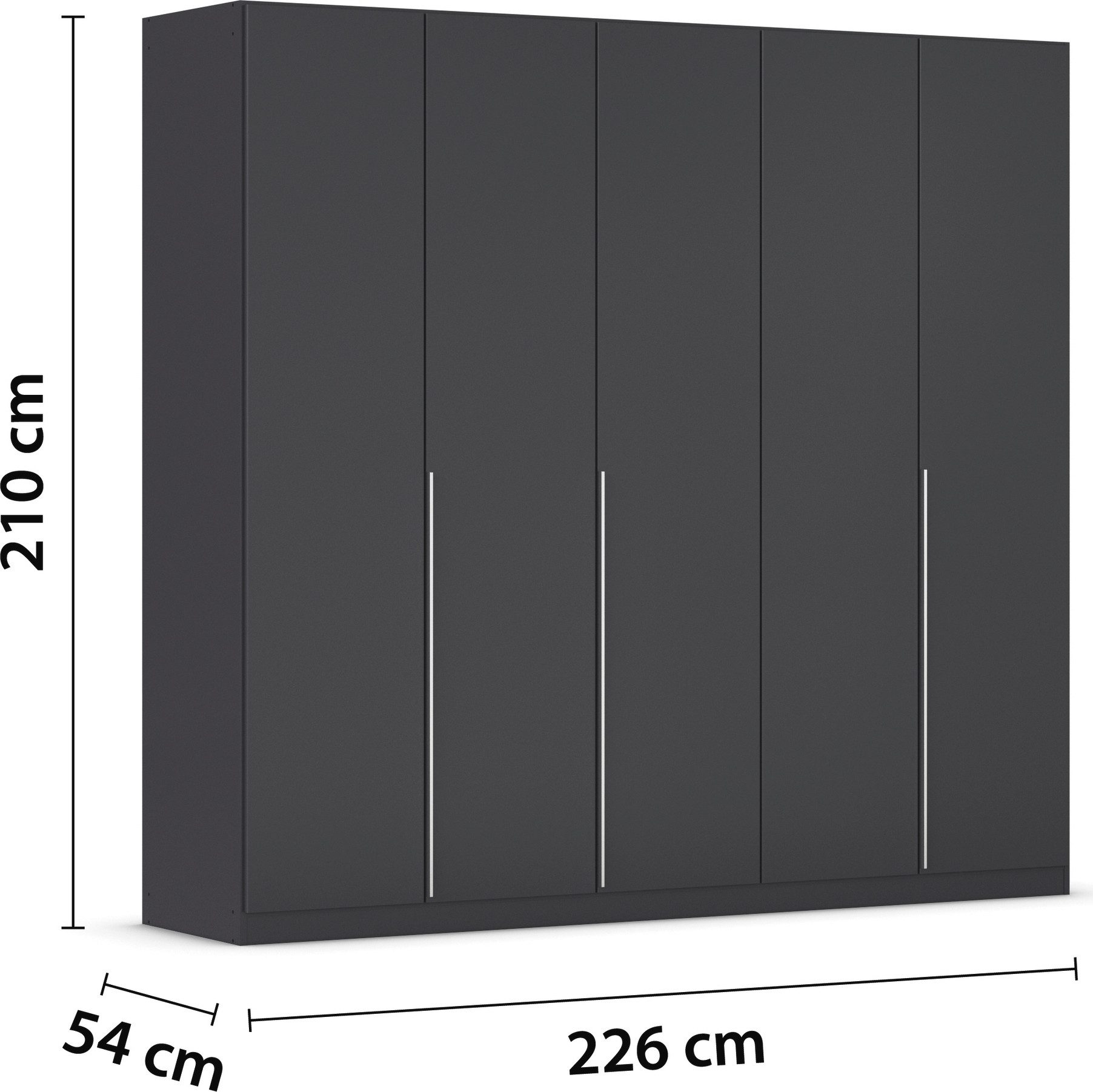 rauch Draaideurkast Kledingkast garderobe AGORDO TOPSELLER slaapkamer doordachte binnenuitrusting, in 6 breedtes en 2 hoogtes made in germany