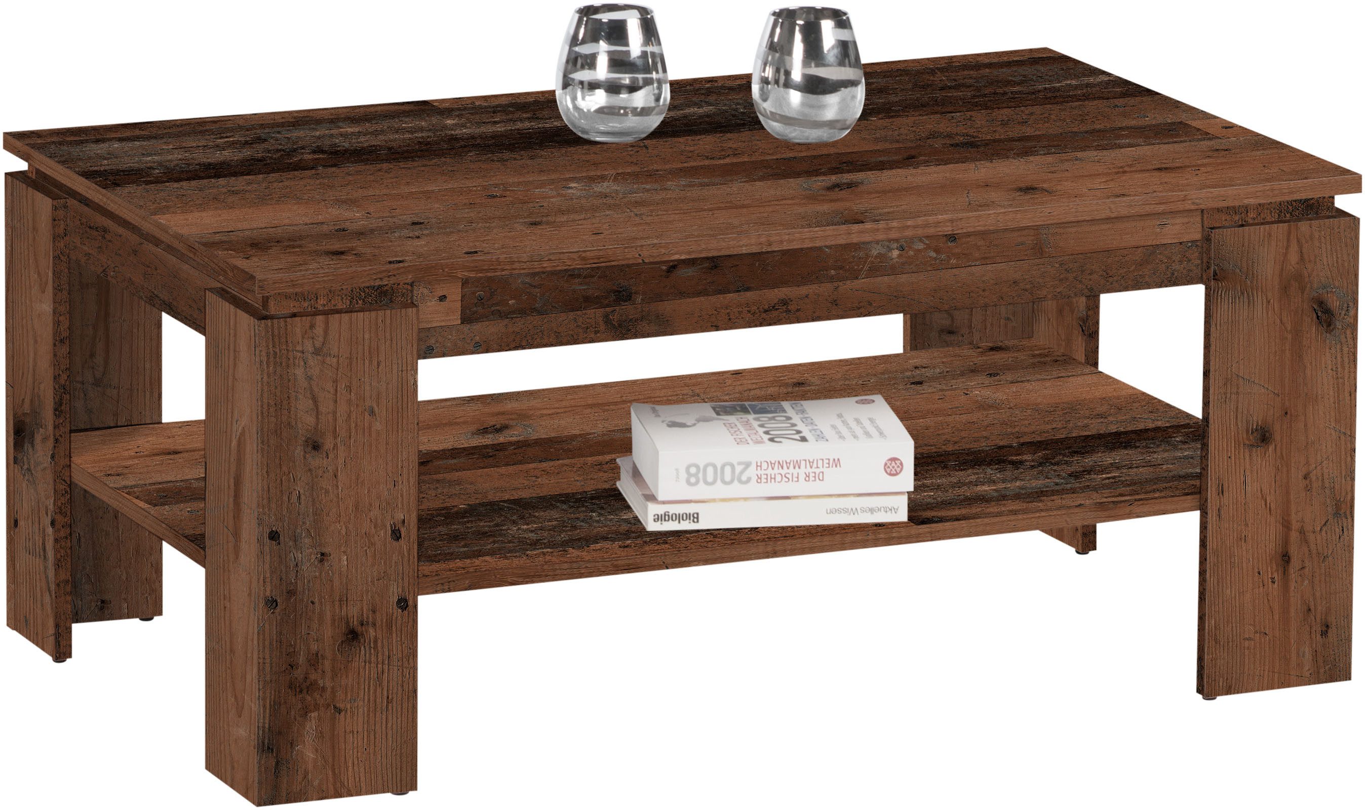 Stolkom Salontafel Harrison met lade, tafel in old style decor, BxHxD 100x44x60 cm