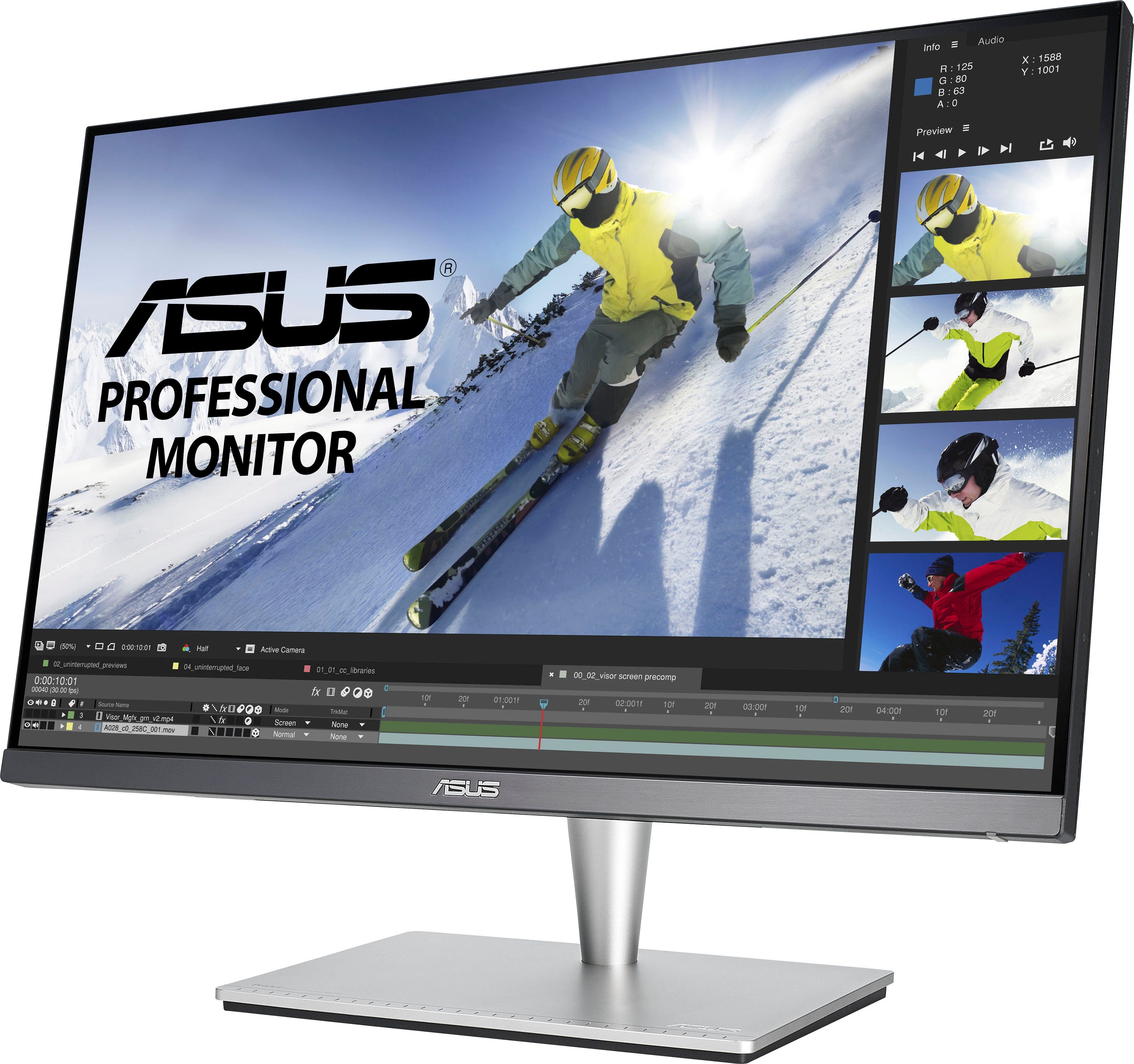 Asus Ledscherm PA24AC, 61 cm / 24", WUXGA