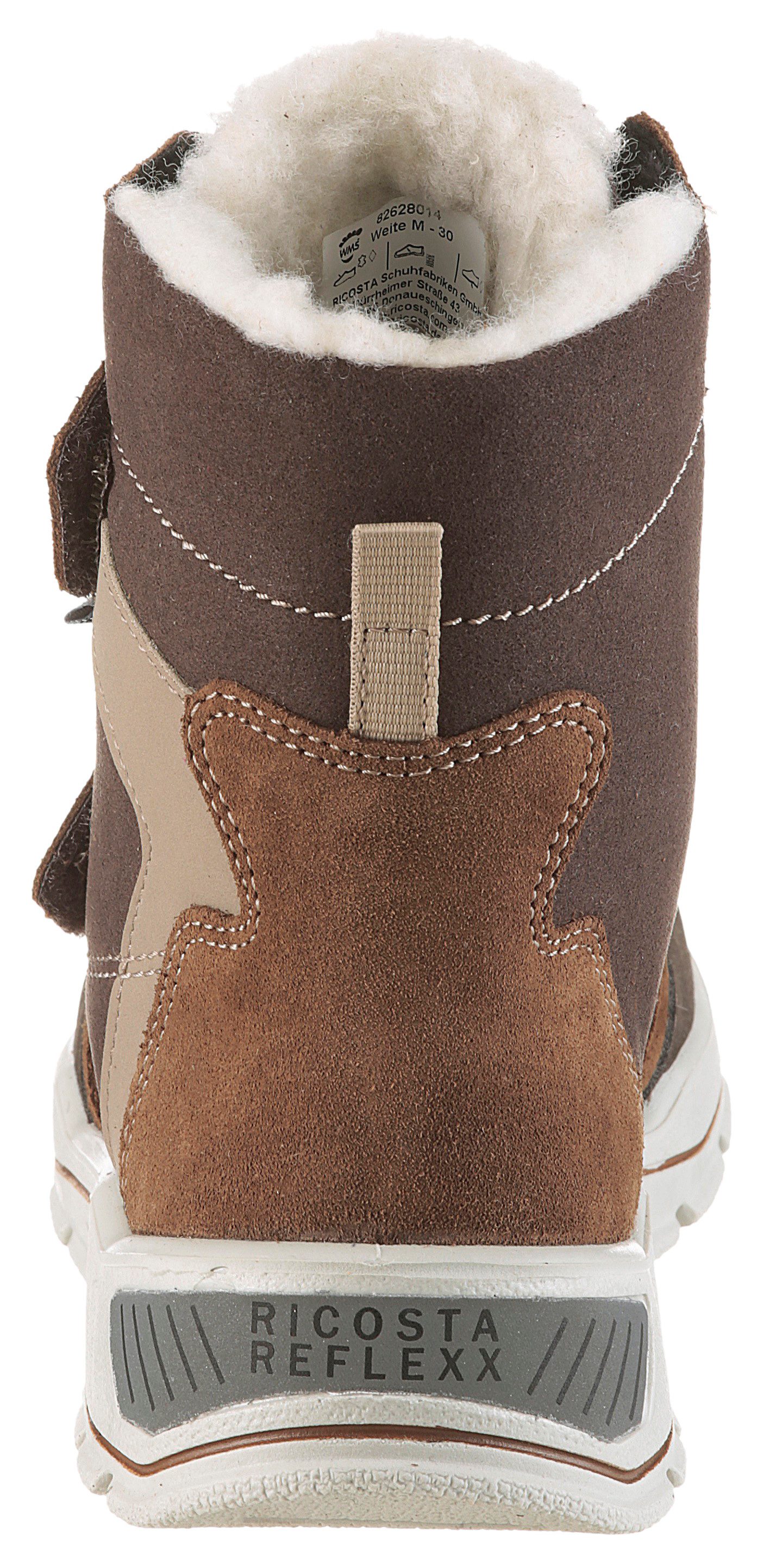 Ricosta Winterlaarzen JANEK 50 WMS: wijd Snowboots, klittenbandlaarzen met Sympatex, maatsjabloon om te downloaden